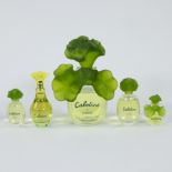 Collection of 5 perfume bottles Cabotine de Gres and fleur de Cabotine
