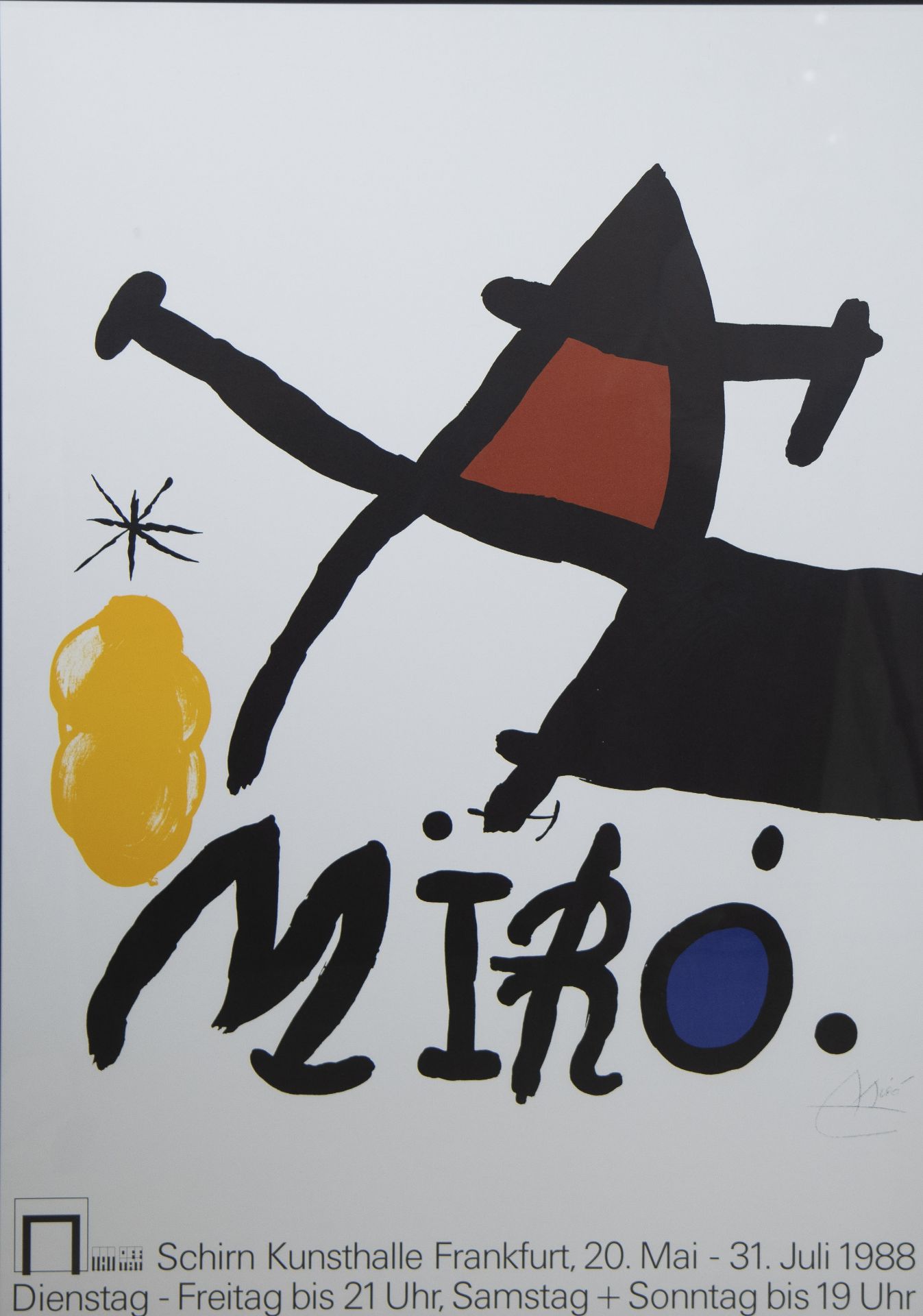 2 posters by Roy Lichtenstein 1964 and MIRO 1988, Schirn Kunsthalle Frankfurt, framed - Image 3 of 5