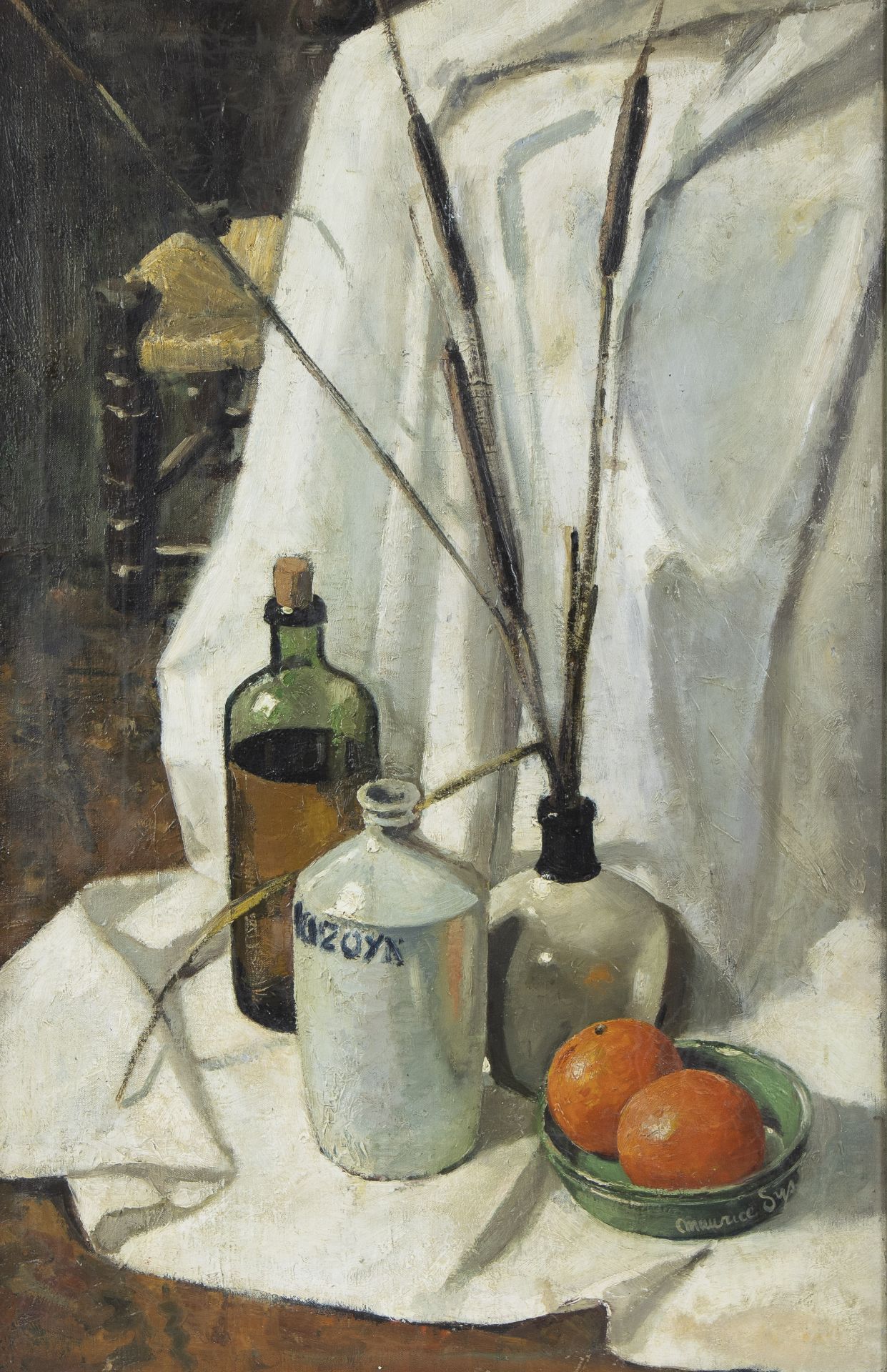 Maurice SIJS (1880-1972), oil on canvas Still life with tomatoes, signed