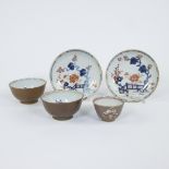 Collection of Chinese, Imari and capuchin cups, 18th century