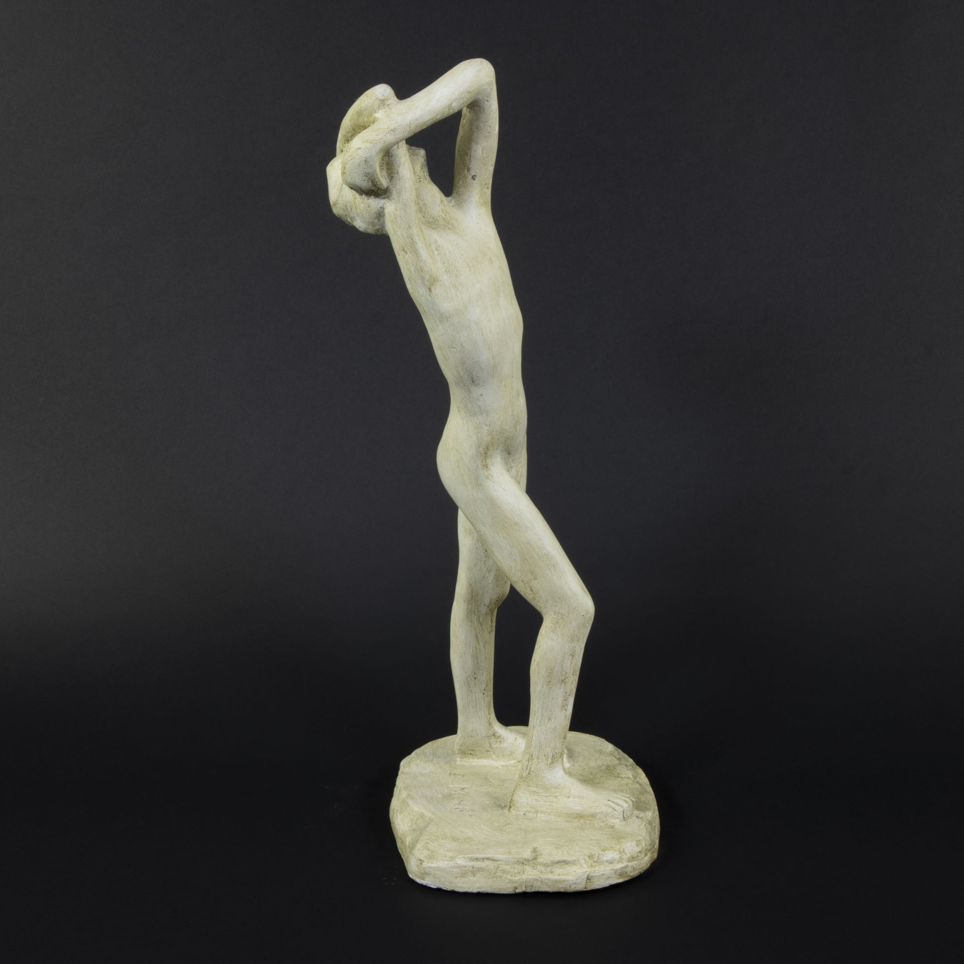 George MINNE (1866-1941), patinated plaster Adolescent, signed - Bild 5 aus 8