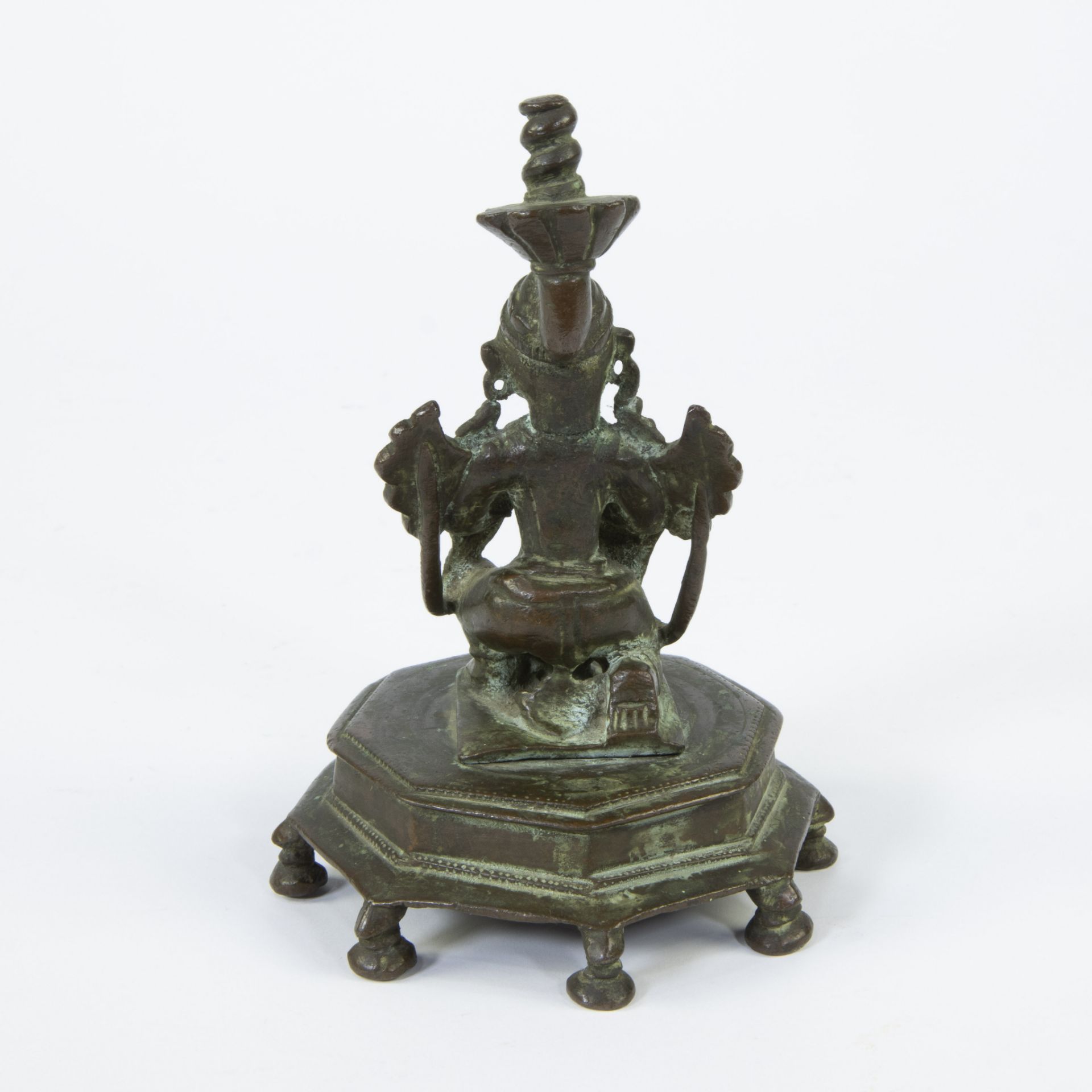 Bronze sculpture of Parvati, Hindu goddess and wife of Shiva - Image 3 of 5