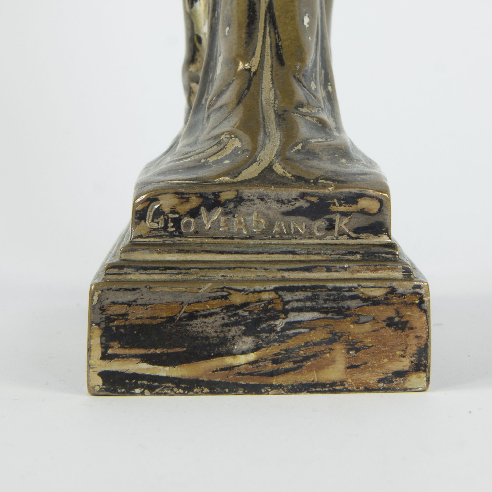 Geo VERBANCK (1881-1961), bronze sculpture 'Le désir', signed - Image 6 of 6