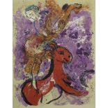 Marc CHAGALL, colour lithograph L'EQUIERE, posthumous print unsigned
