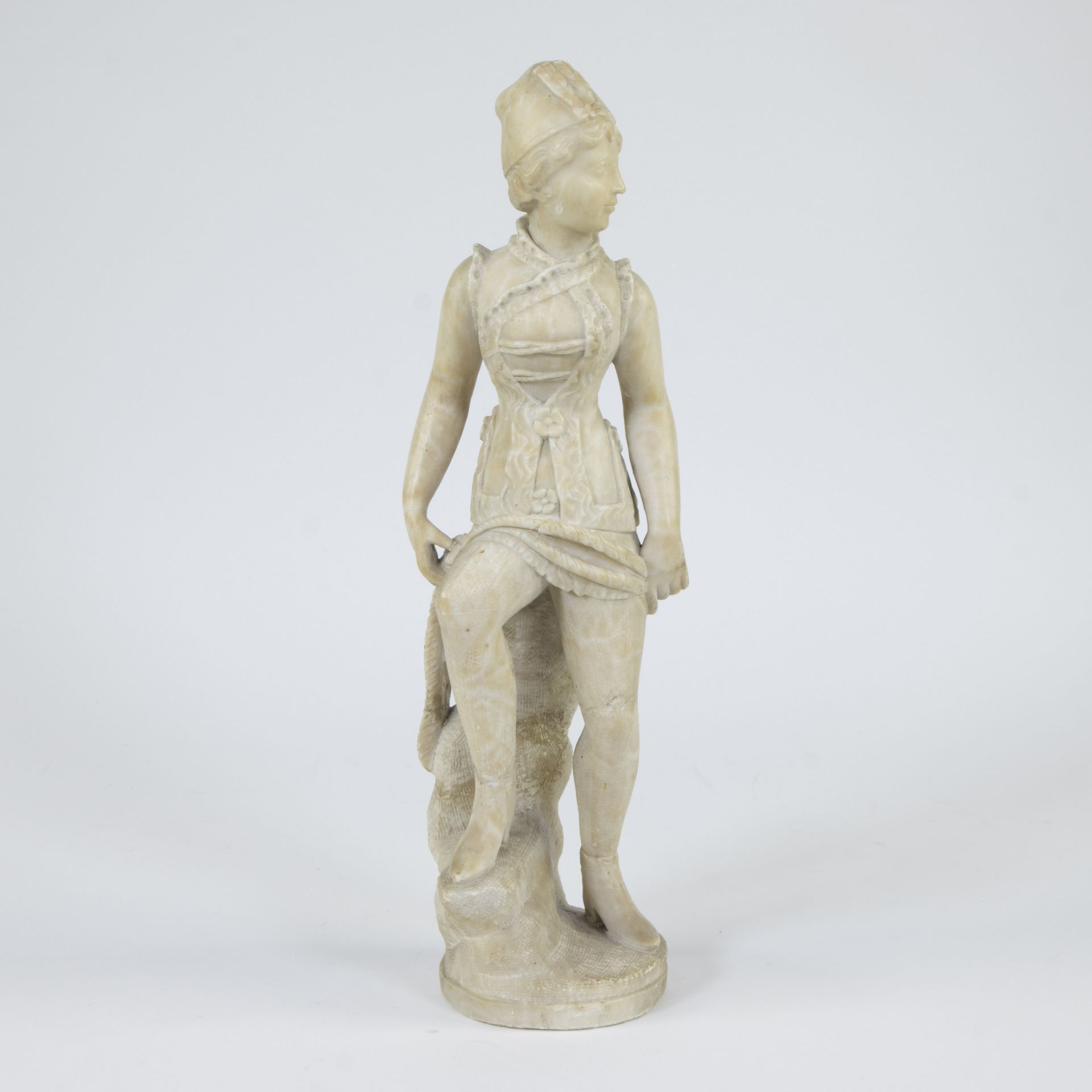 Alabaster statue of a Venetian girl