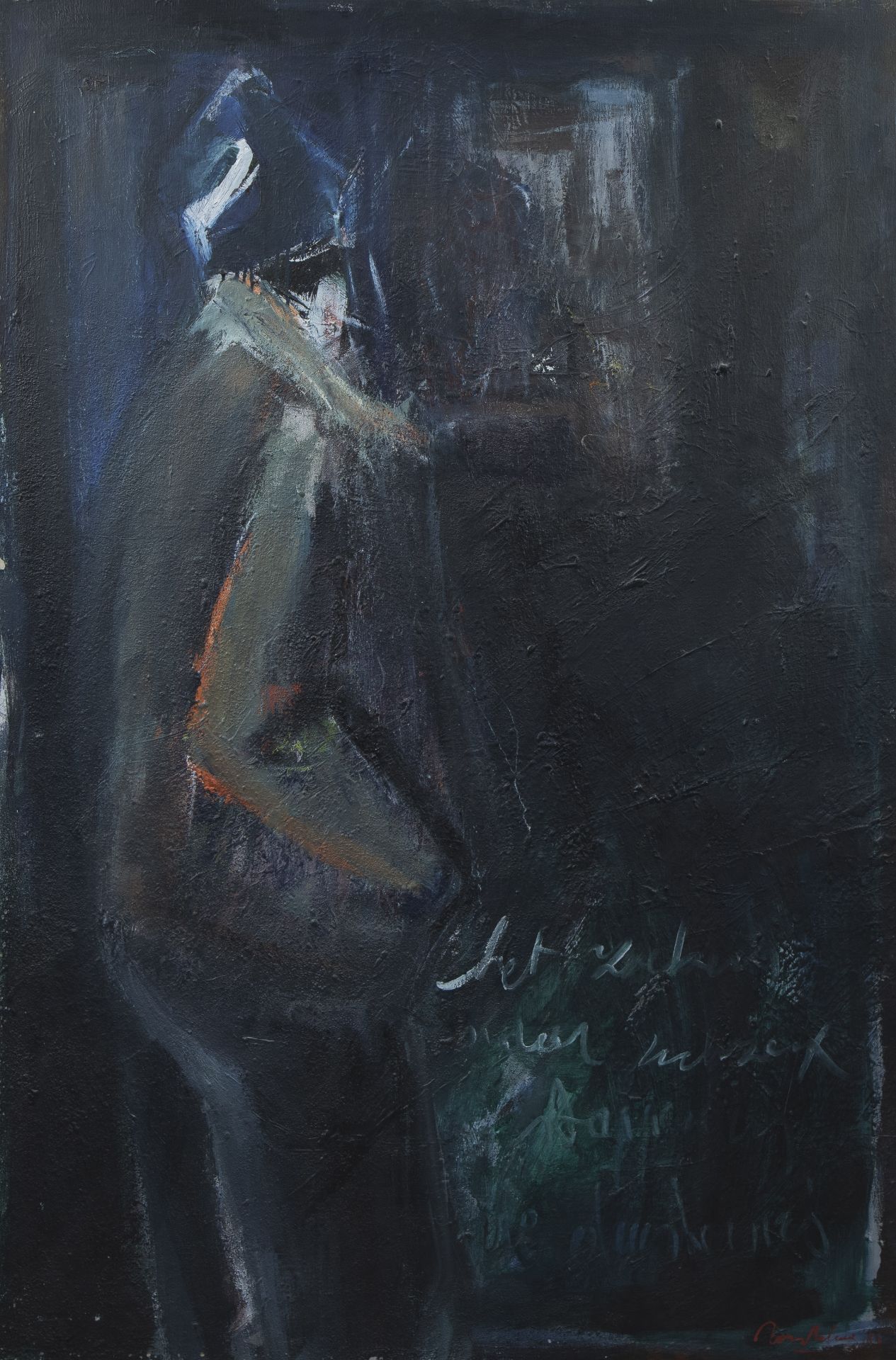 Ronny DELRUE (1957), oil on canvas Untitled, signed and dated '88