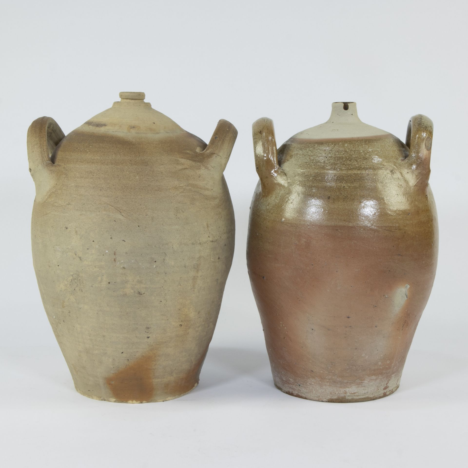 Pair of French terracotta jars
