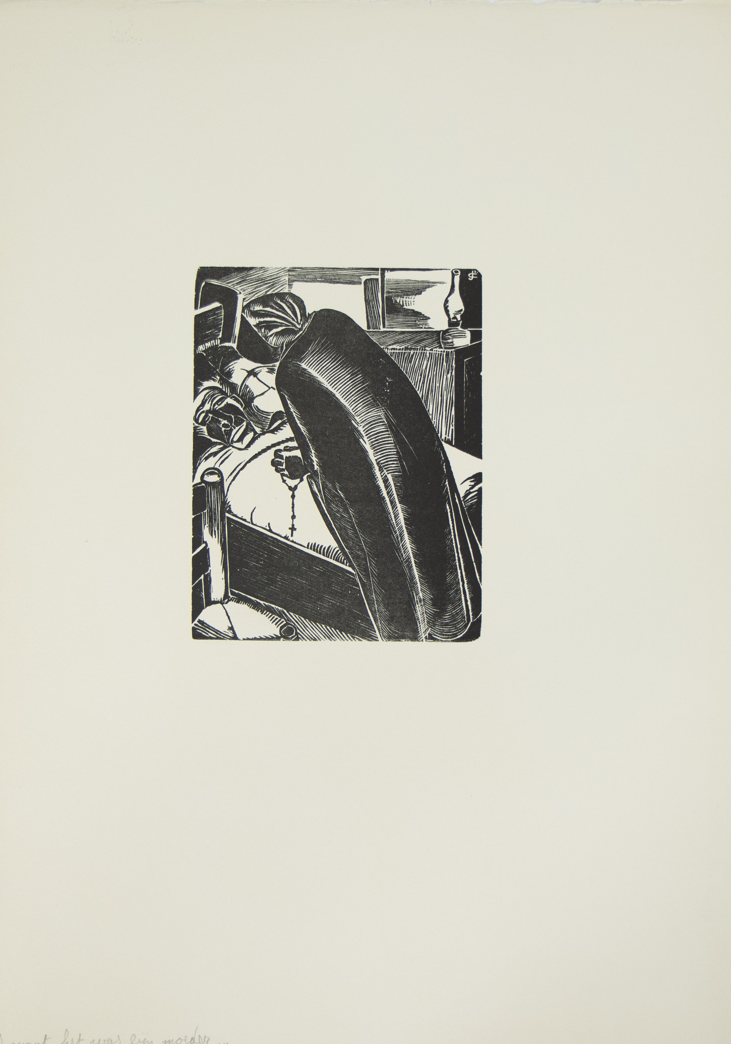 Jozef CANTRÉ (1890-1957), full stretch of woodcuts for 'the peasant dying' by Karel van de Woestijne - Image 14 of 16