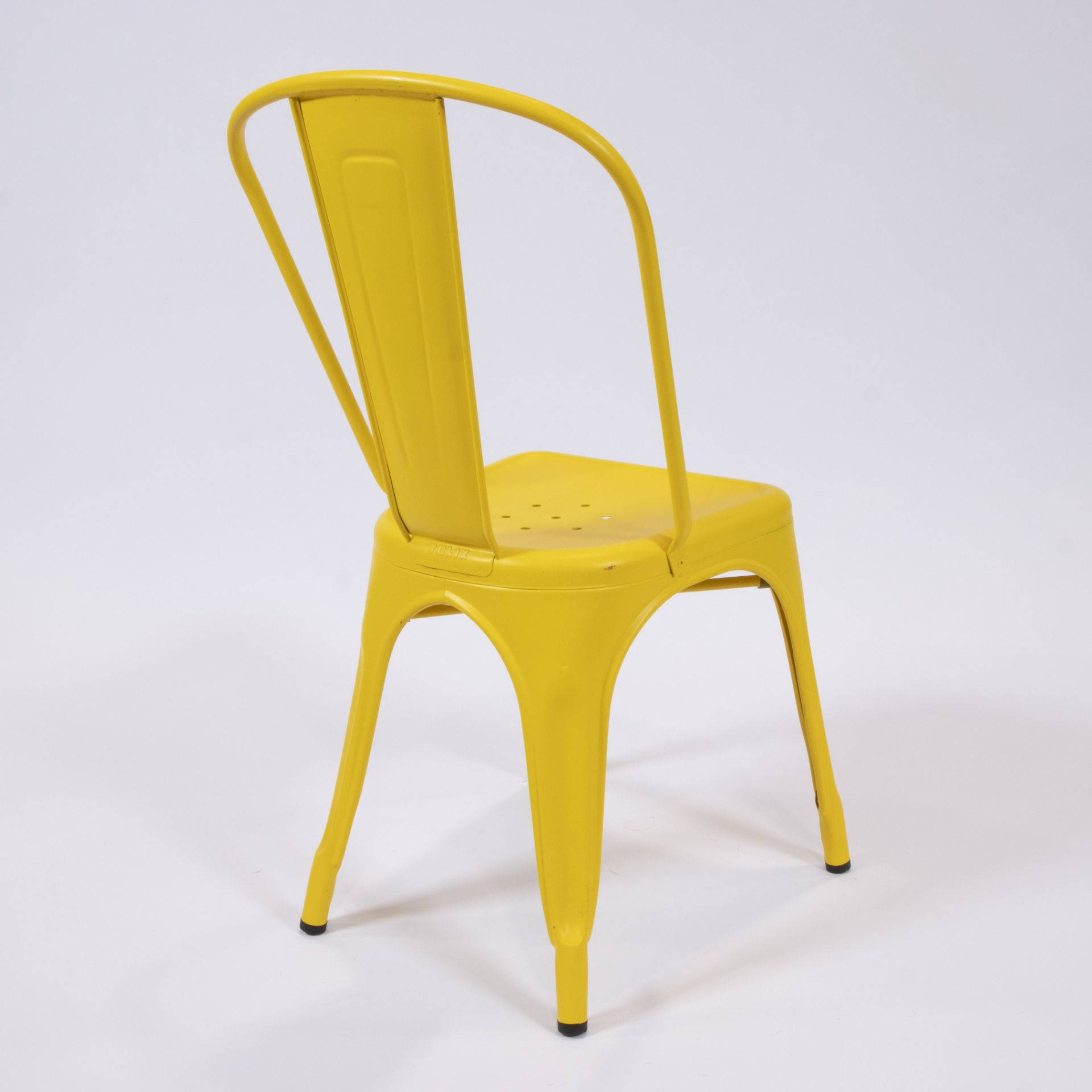 2 original Tolix chairs, yellow and red, les couleurs Le Corbusier, marked - Bild 5 aus 13