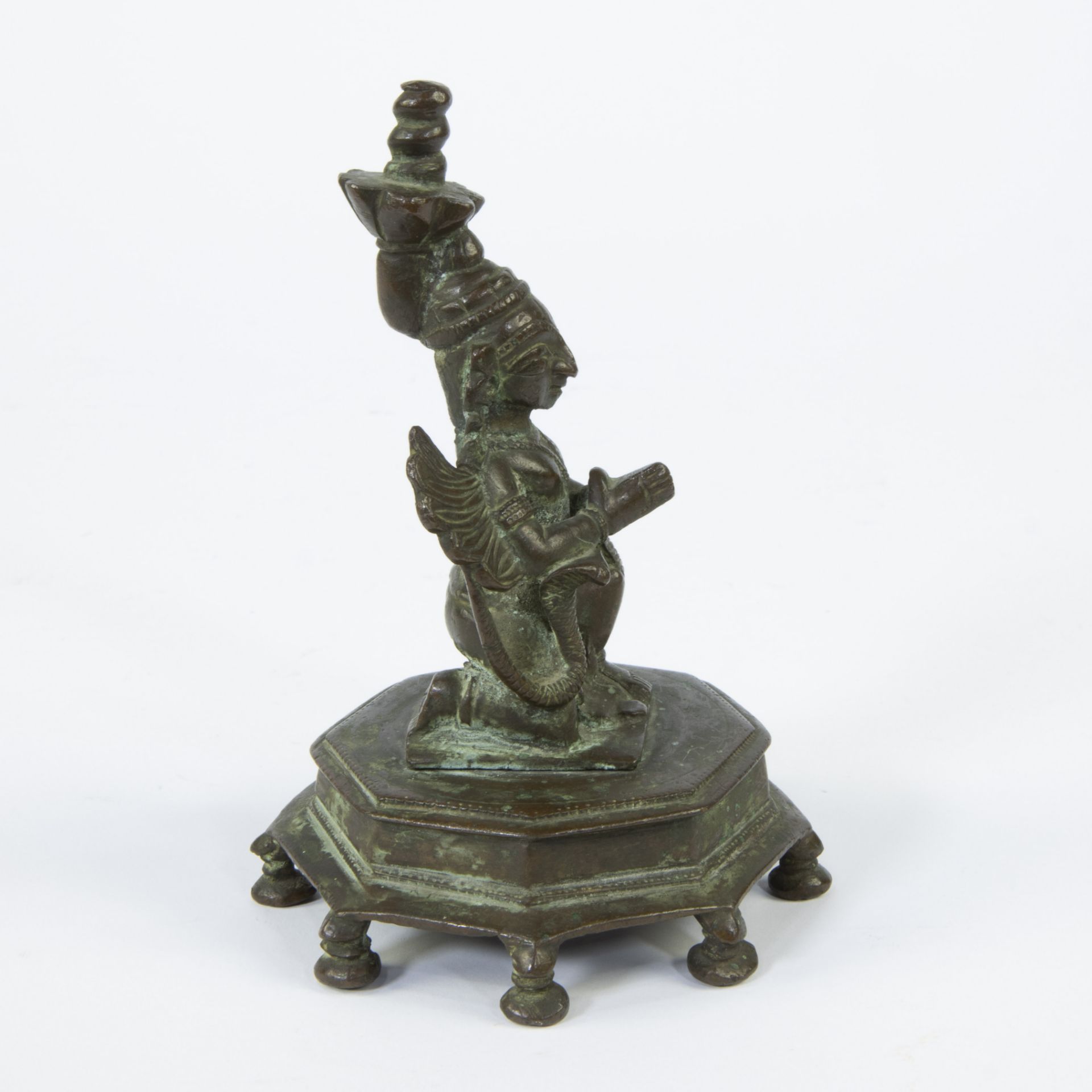 Bronze sculpture of Parvati, Hindu goddess and wife of Shiva - Image 4 of 5