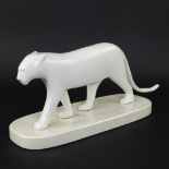 Bronze with white patina 'Panther blanc' by François Pompon, signed on the back leg, numbered 46/48,