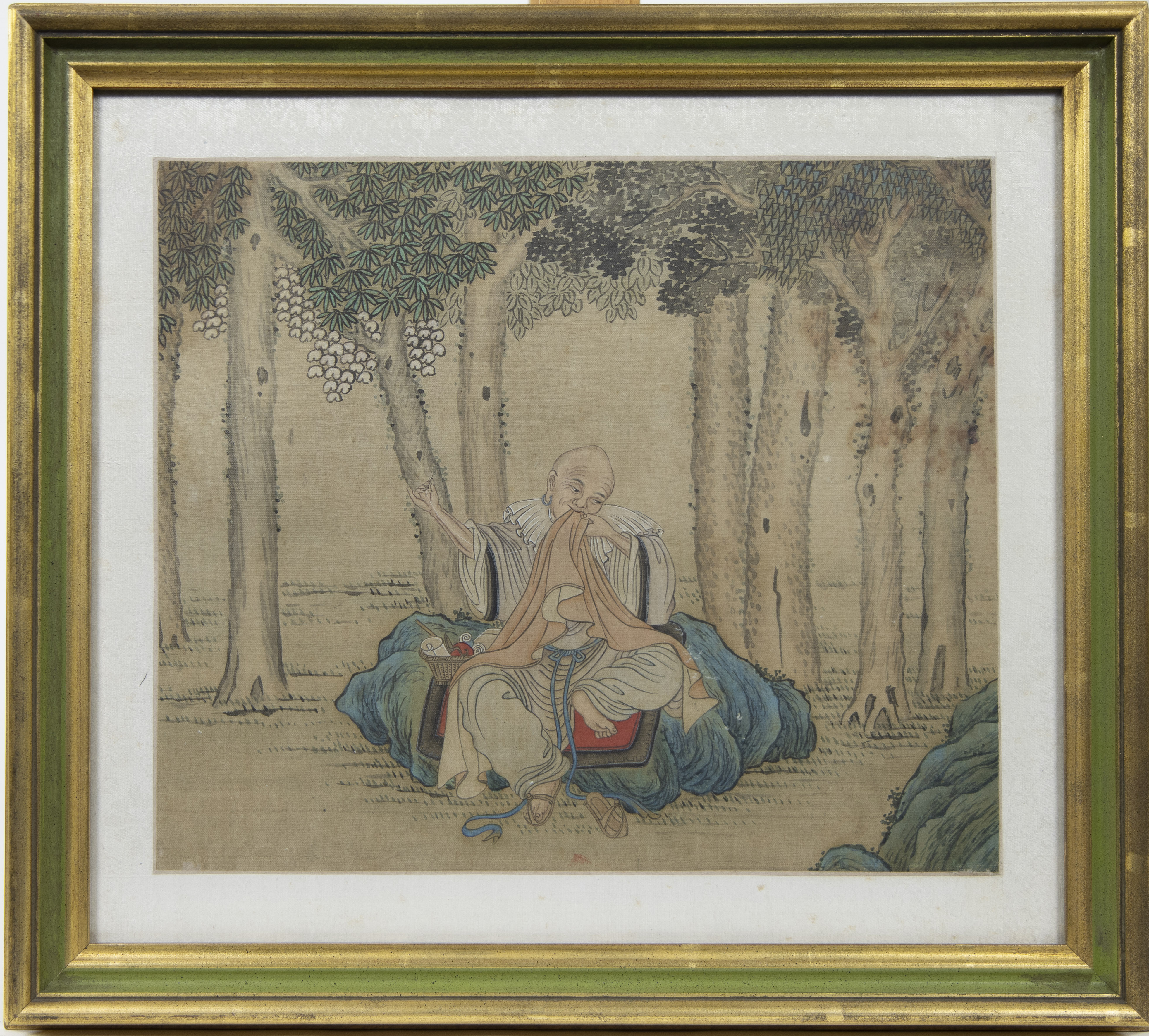 Set of 13 Chinese coloured drawings on silk, 19th century, some are signed - Image 15 of 17