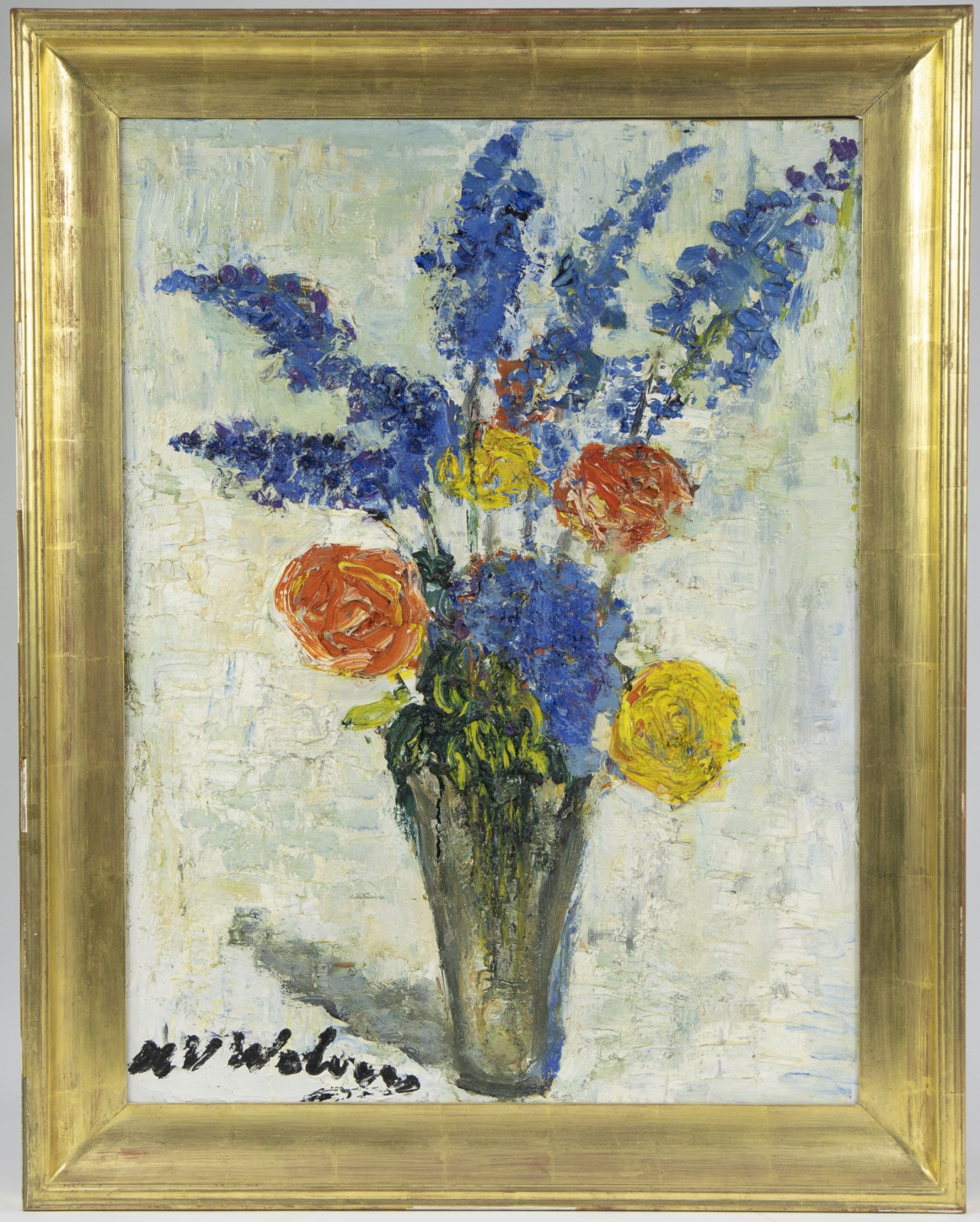 Henri Victor WOLVENS (1896-1977), oil on canvas Vase with flowers, signed - Bild 2 aus 4