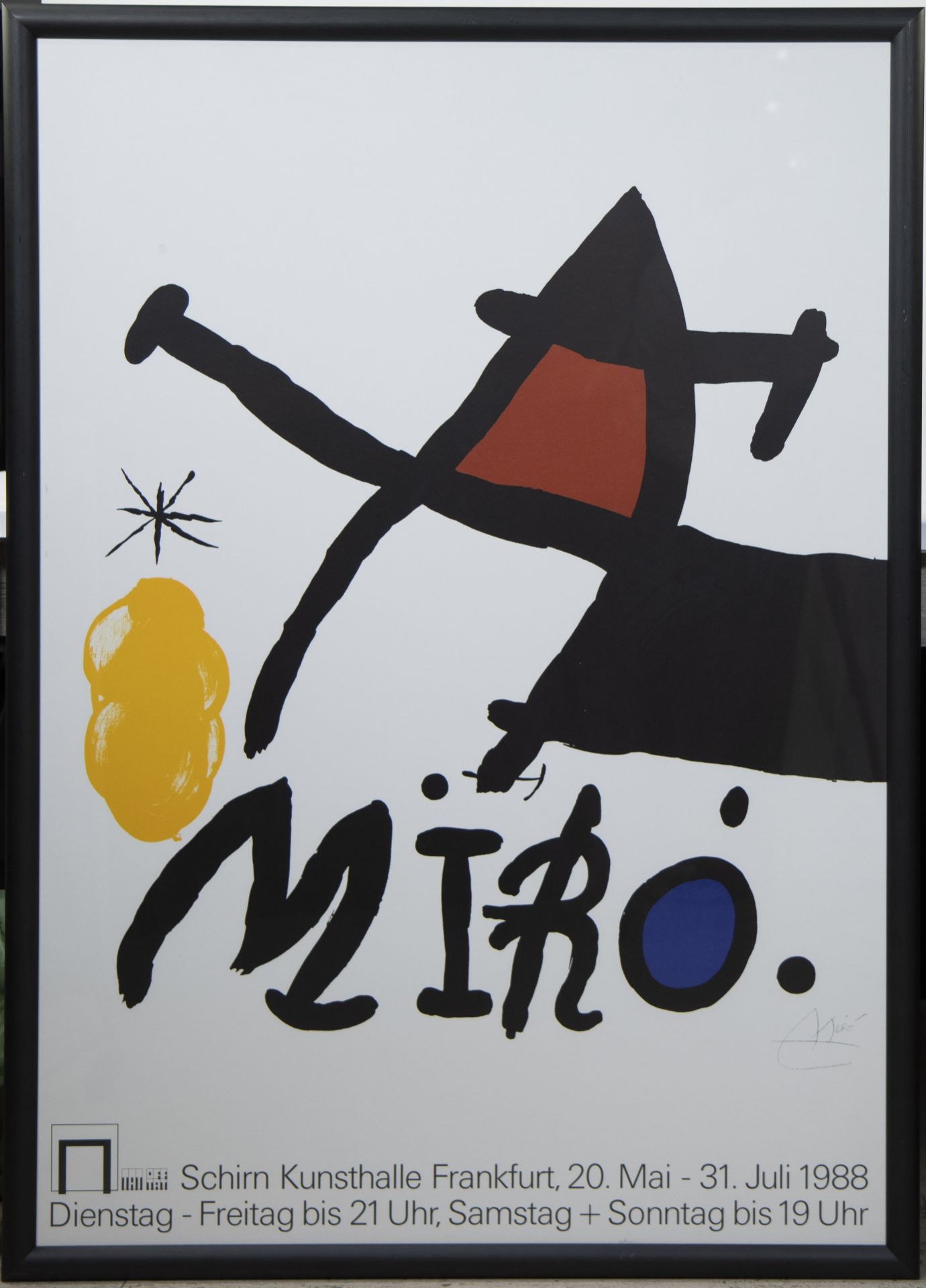 2 posters by Roy Lichtenstein 1964 and MIRO 1988, Schirn Kunsthalle Frankfurt, framed - Bild 5 aus 5