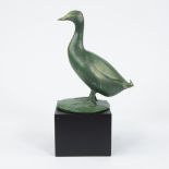 François POMPON (1855-1933) (after), sculpture in resin with patine mixte, signed Pompon bottom righ