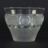 René Lalique 'Rennes' vase in frosted and polished glass, design 1933, marked Lalique France