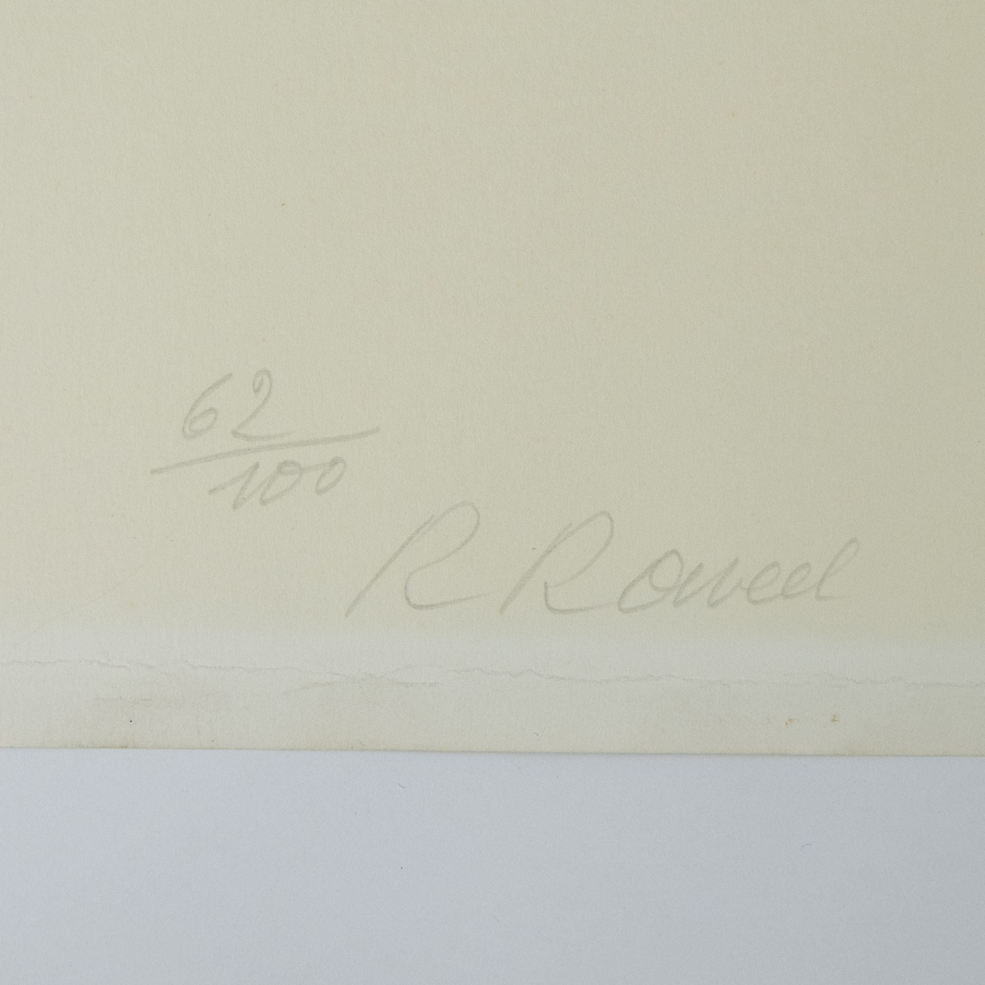 Roger RAVEEL (1921-2013), colour screenprint 'De paal van Bonheiden', numbered 62/100 and signed - Image 2 of 2