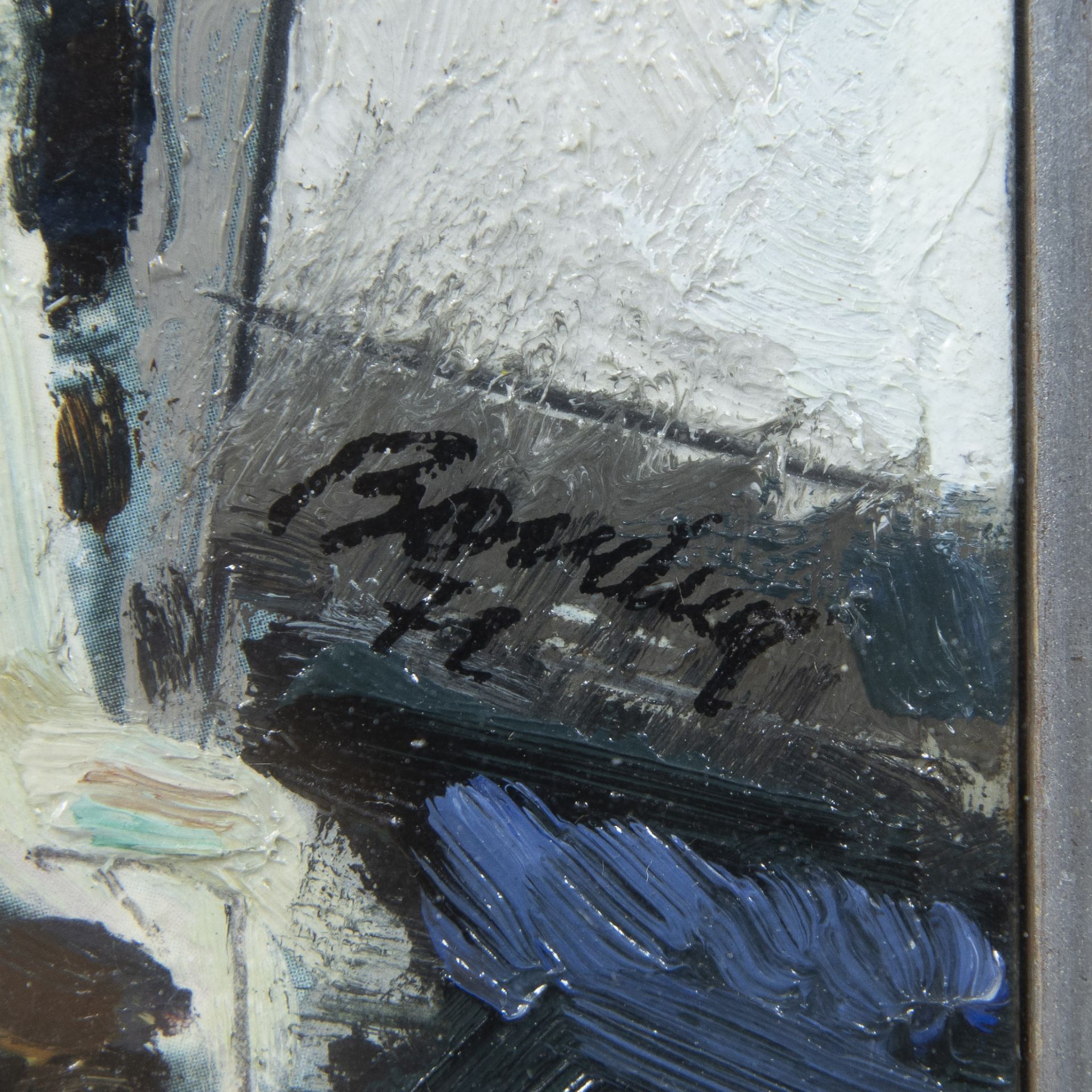 Oil on panel Seated nude, signed Boudry and dated '72 - Image 3 of 3
