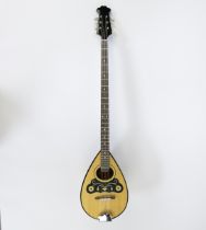 Handmade 8-string Greek bouzouki made of cherry wood