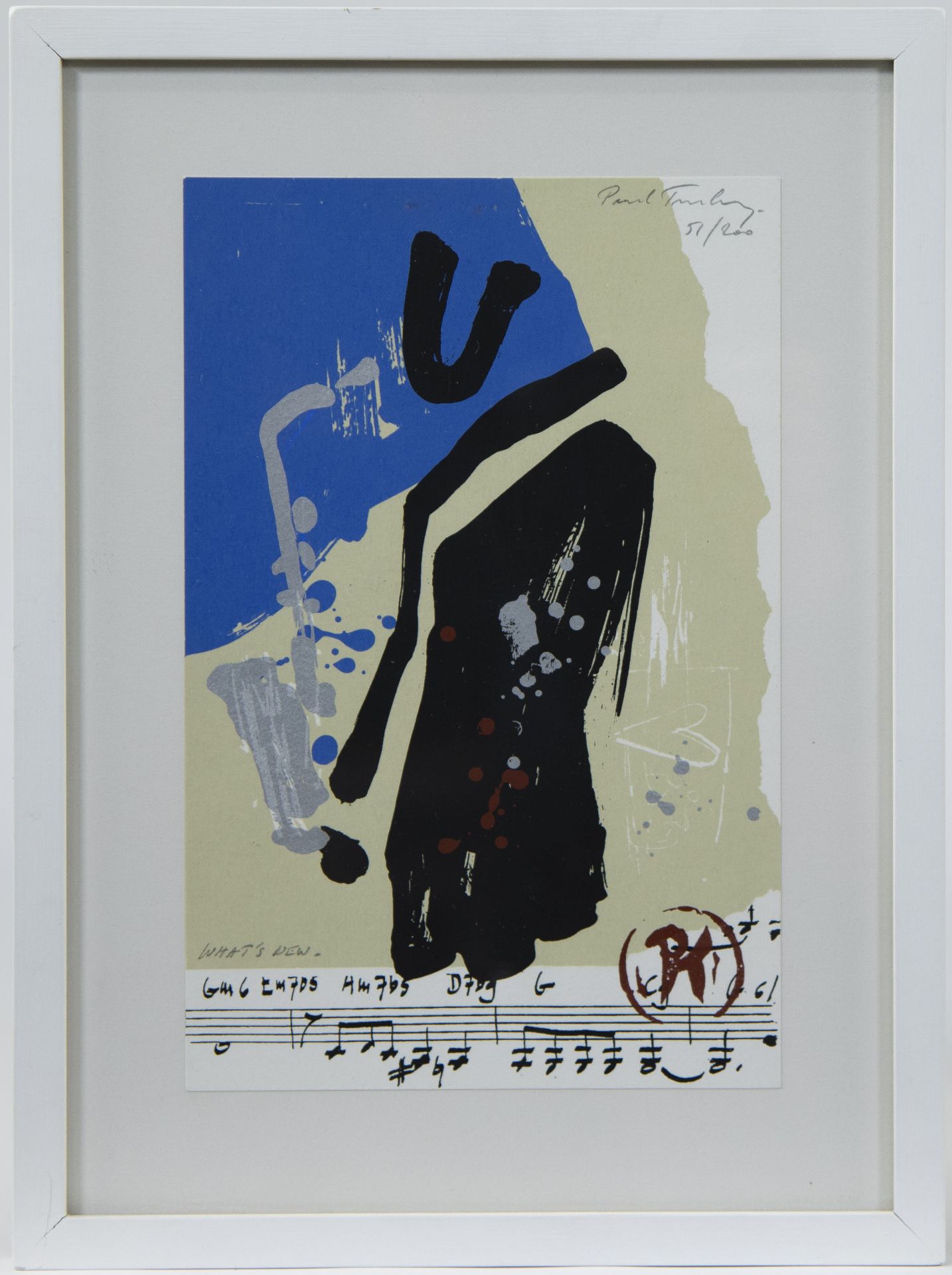 Paul TURKRY (1944), oil on paper Saxophonist, signed and 2 lithographs, numbered and signed - Bild 9 aus 12