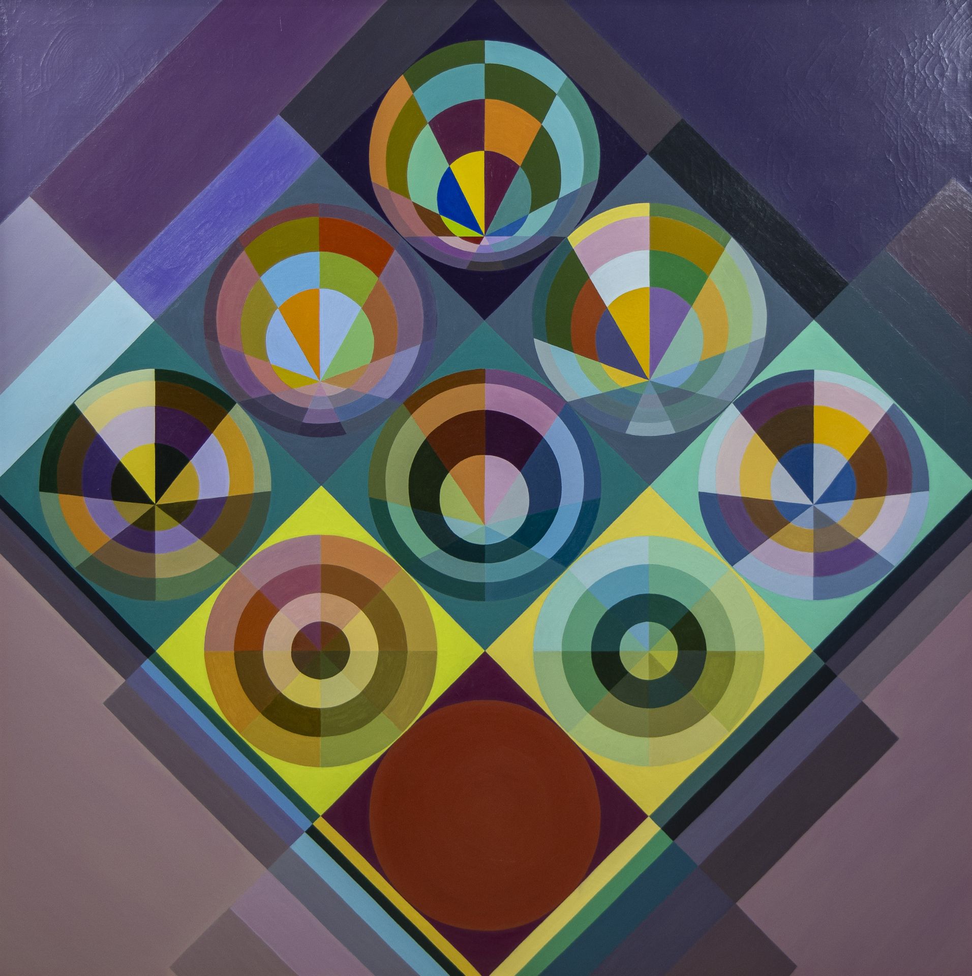 Ray GILLES (1923), oil on canvas Composition, signed verso