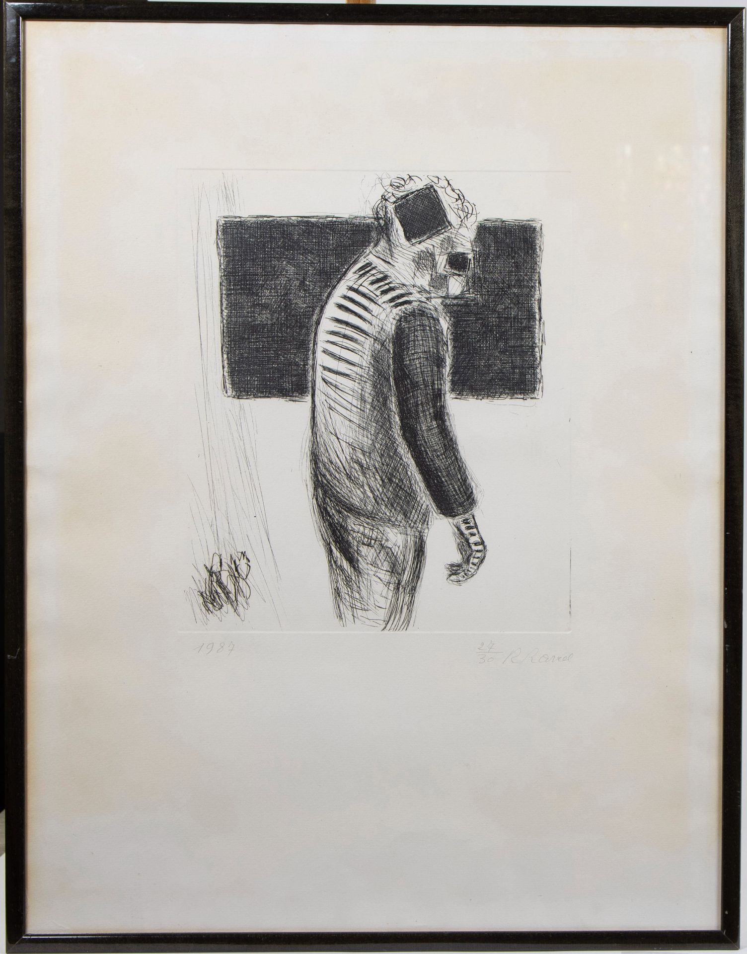 Roger RAVEEL (1921-2013), etching Een mens, numbered 7/30, signed and dated 1987 - Bild 2 aus 4