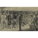 James ENSOR (1860-1949), etching' Les adieux de Napoléon' (1897), signed and dated 1897