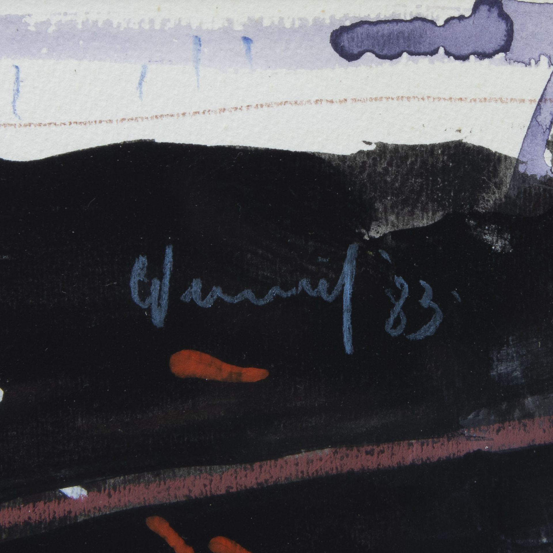 Godfried VERVISCH (1930-2014), mixed media Untitled, signed and dated '83 - Image 3 of 3