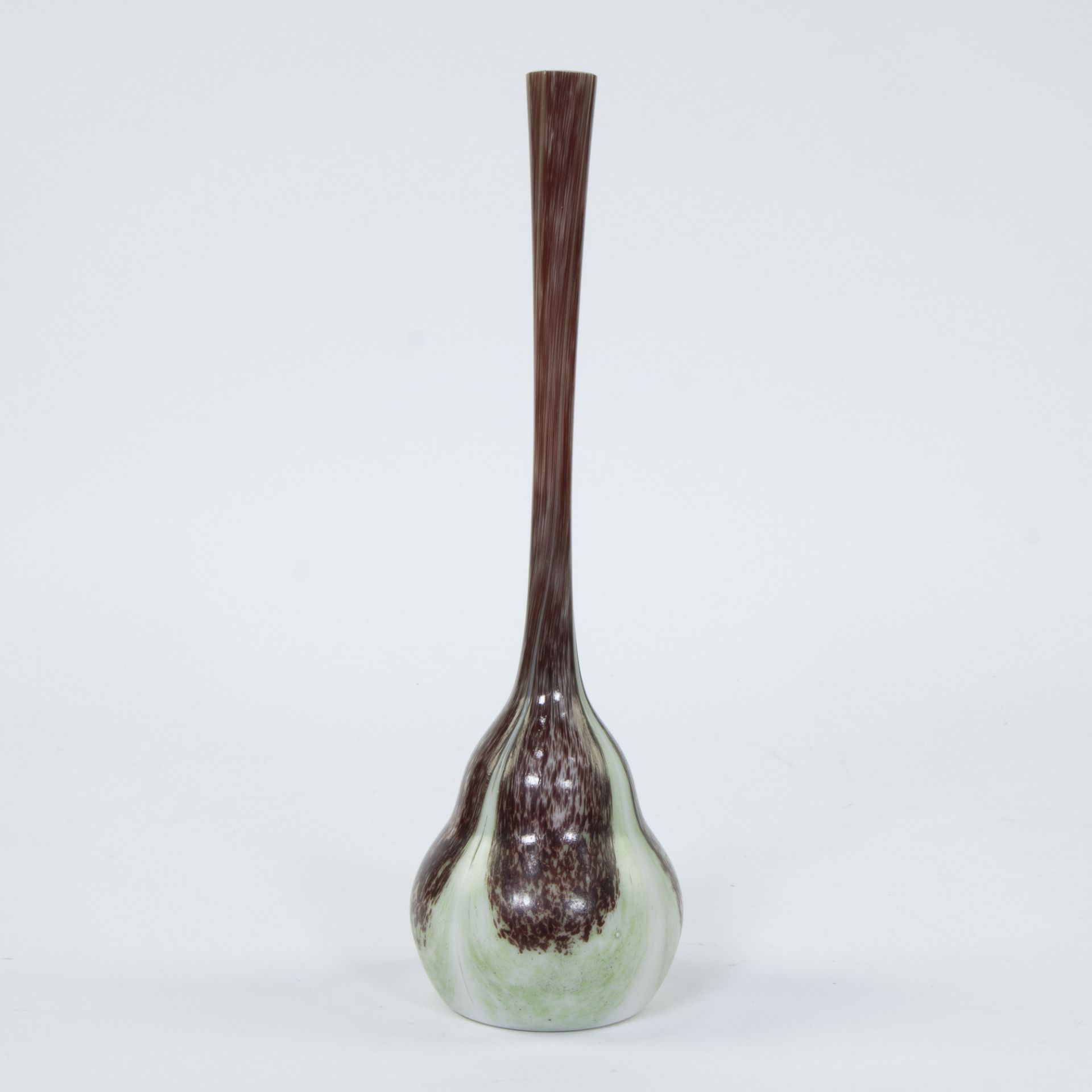 Val Saint Lambert soliflore onion vase in glass paste, marked - Bild 2 aus 5