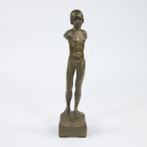 Peter Paul OTT (1895-1952), bronze sculpture of a nude girl, signed