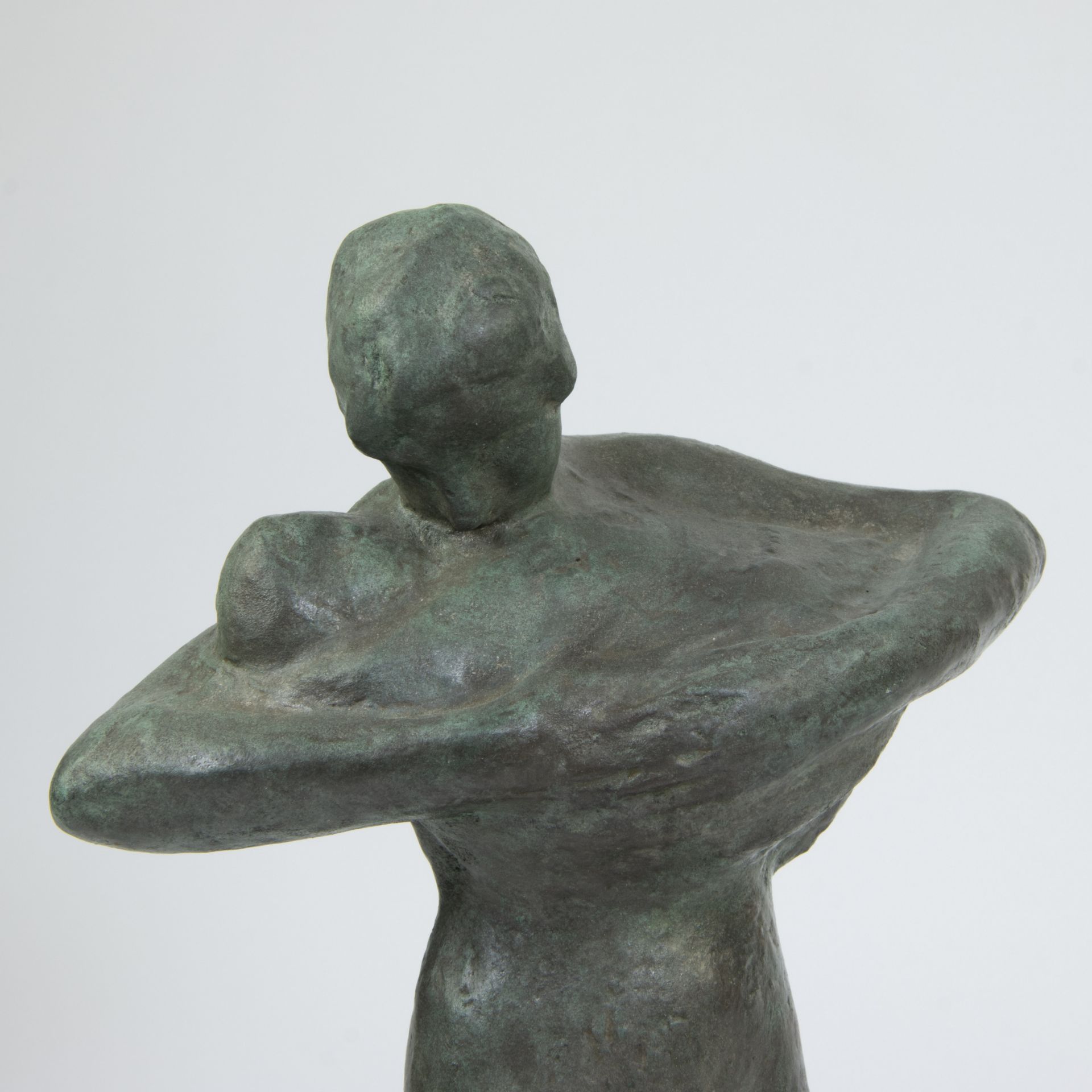 George MINNE (1866-1941), bronze Mother and child, signed and dated 1928 - Bild 2 aus 8