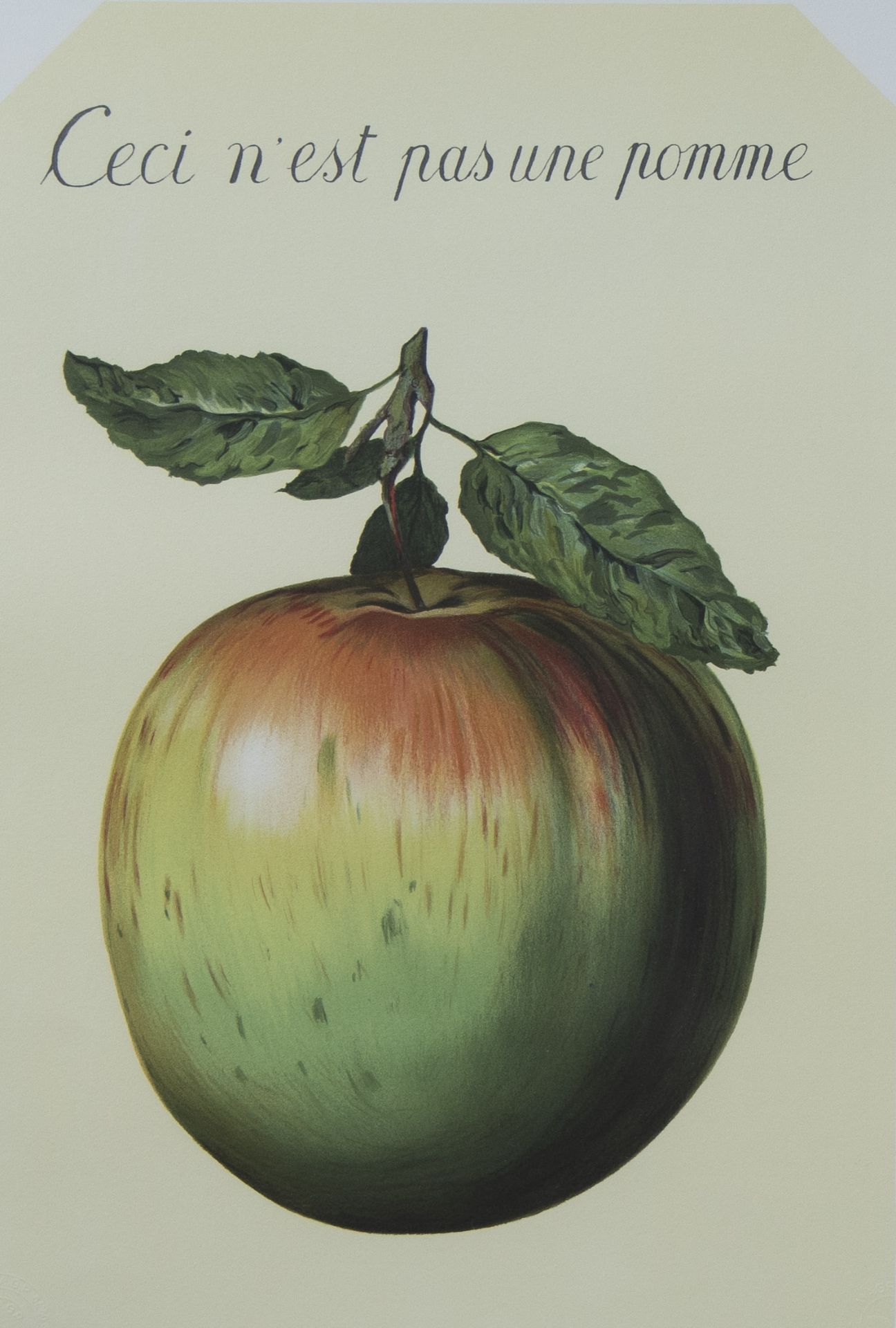 René MAGRITTE (1898-1967), lithograph 'Ceci n'est pas une pomme' 1964, numbered 154/275 and bearing