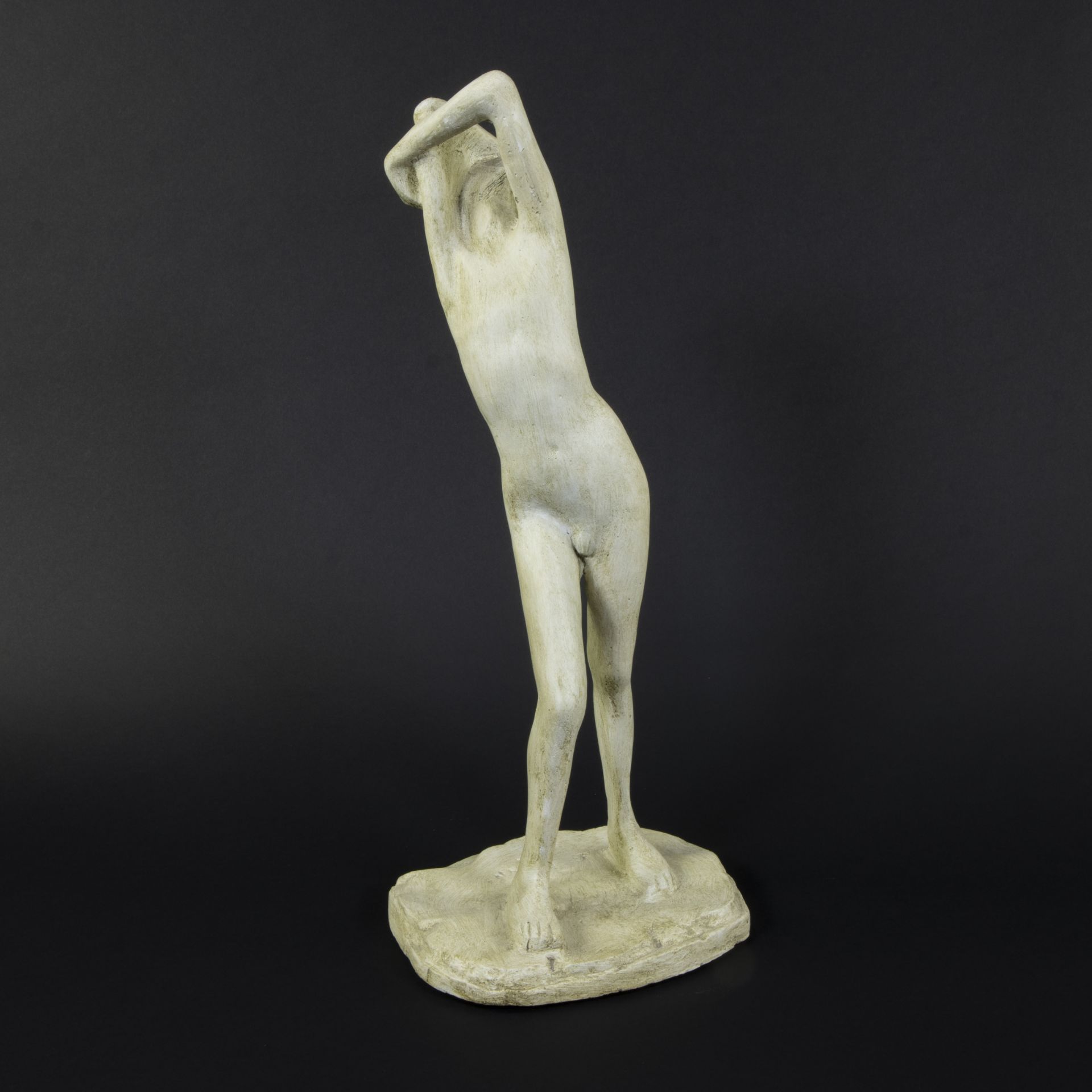 George MINNE (1866-1941), patinated plaster Adolescent, signed