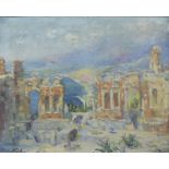 François NICOT (1873-1945), oil on canvas Orientalist view of a bay, signed