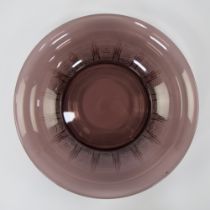 Art Deco glass dish, marked VSL