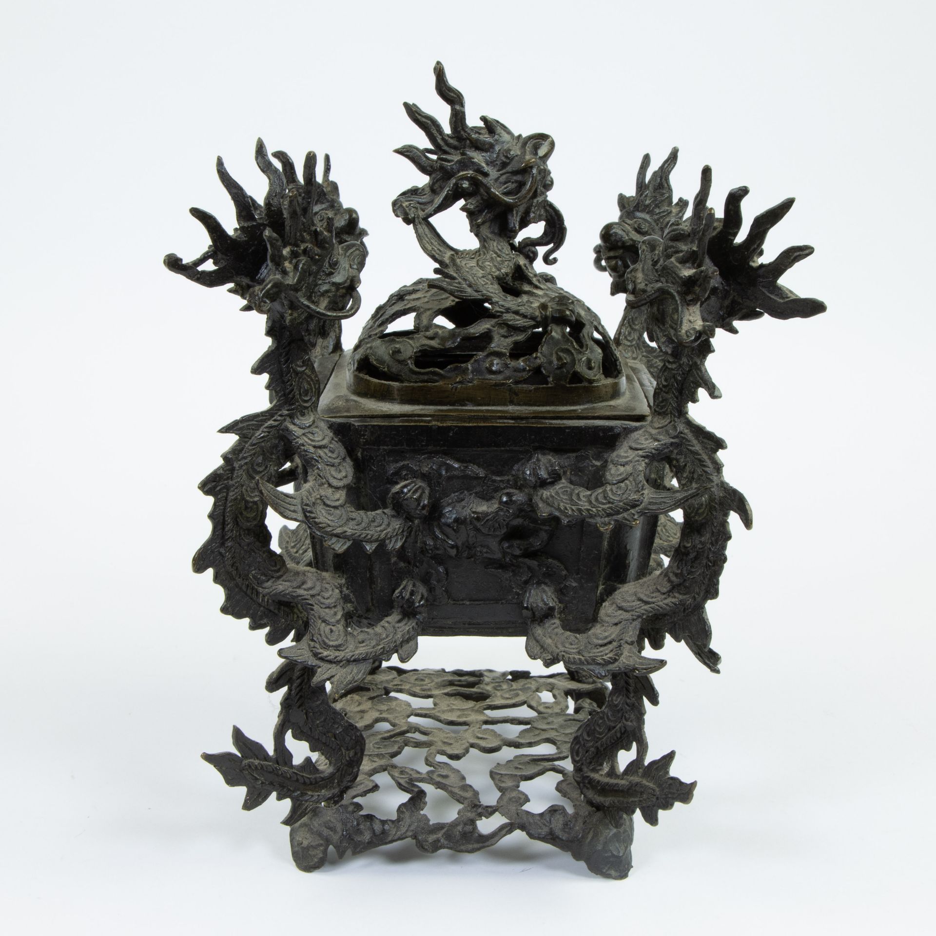 Bronze Japanese incense burner, 19th century - Bild 4 aus 4