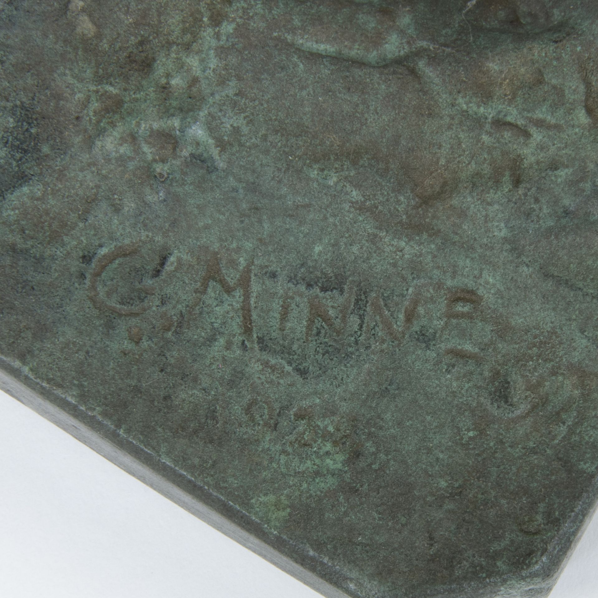 George MINNE (1866-1941), bronze Mother and child, signed and dated 1928 - Bild 7 aus 8