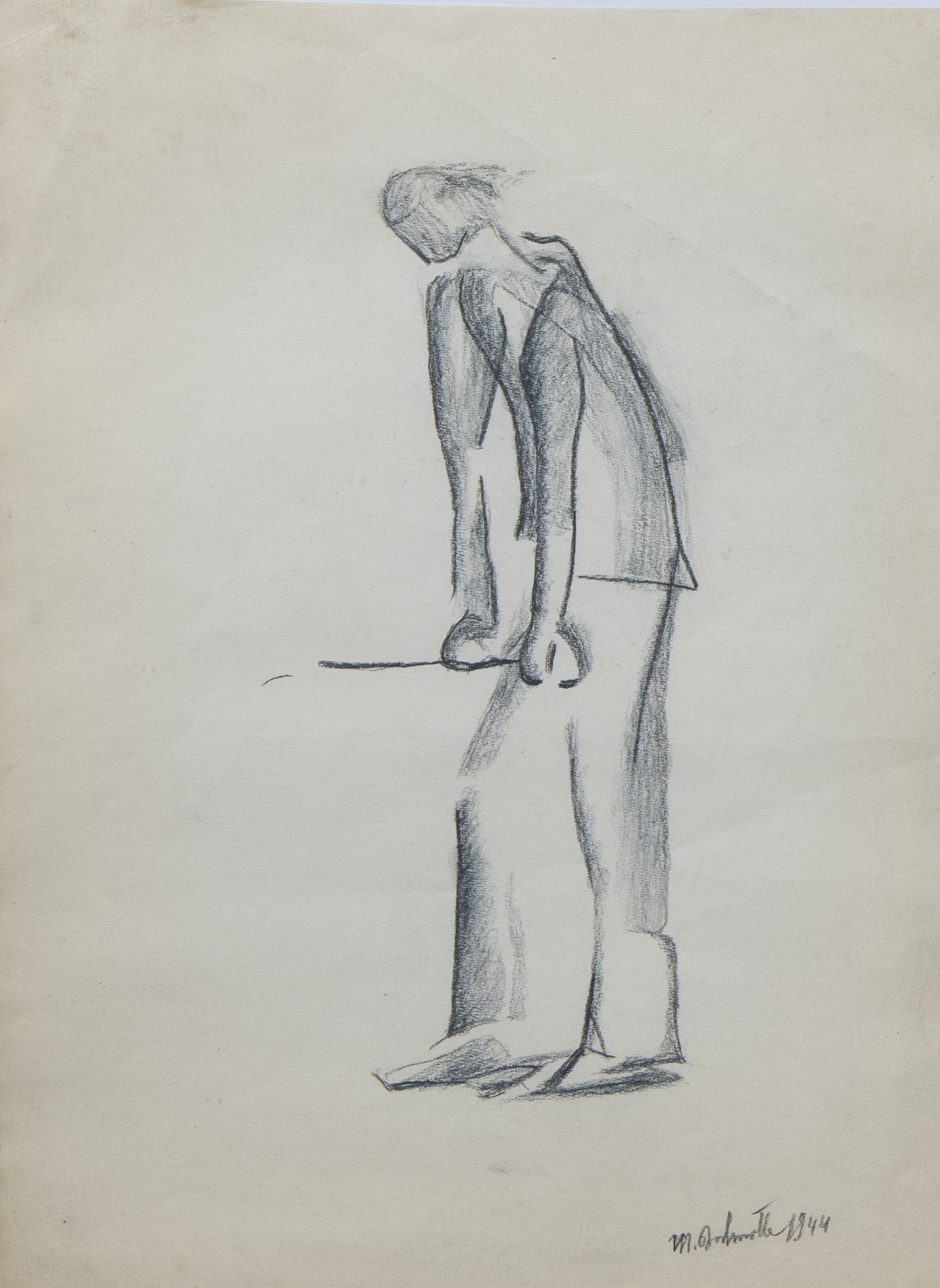 Marcel DELMOTTE (1901-1984), 3 drawings, signed and dated 1944 - Image 2 of 10