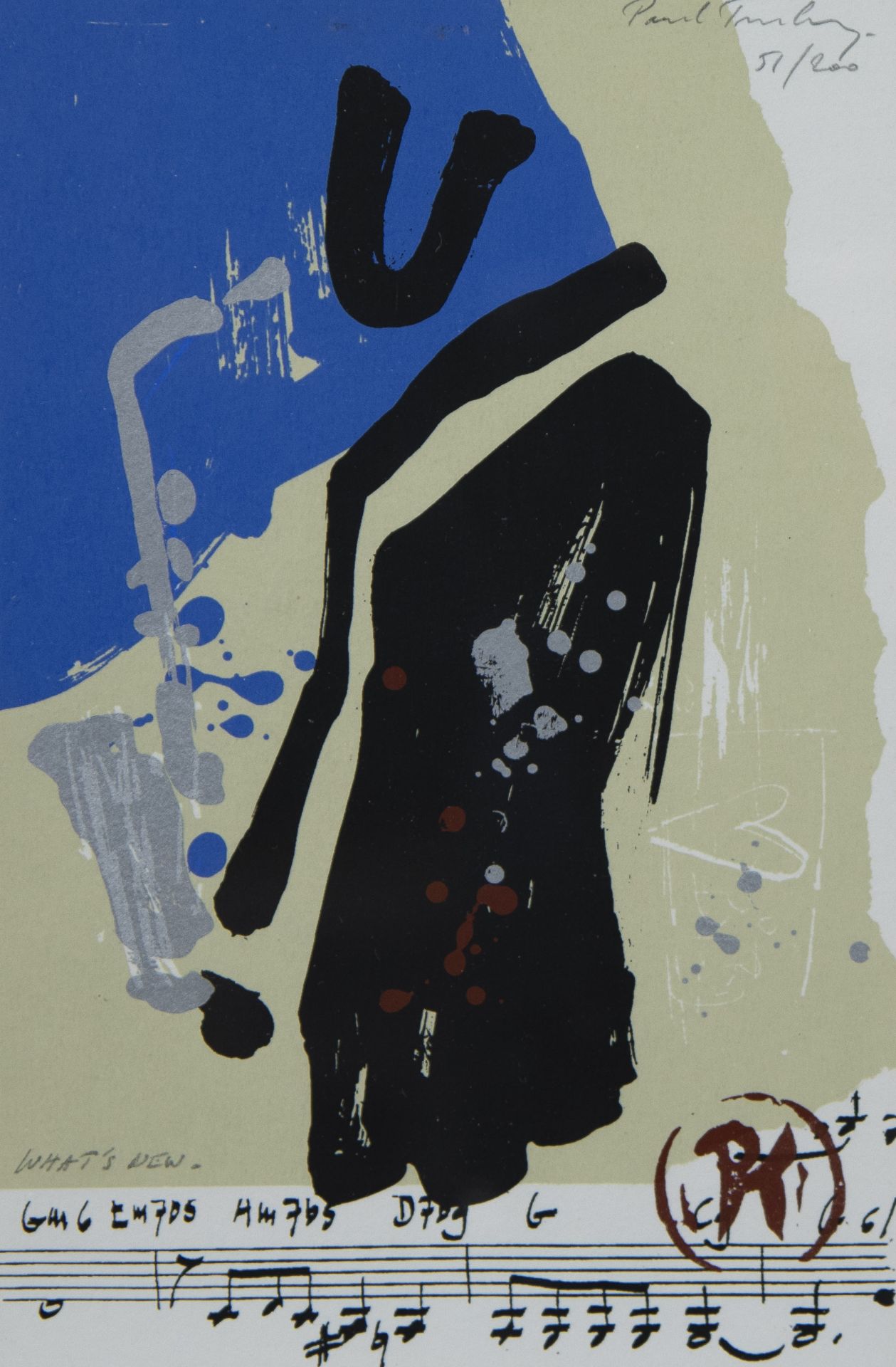 Paul TURKRY (1944), oil on paper Saxophonist, signed and 2 lithographs, numbered and signed - Bild 12 aus 12