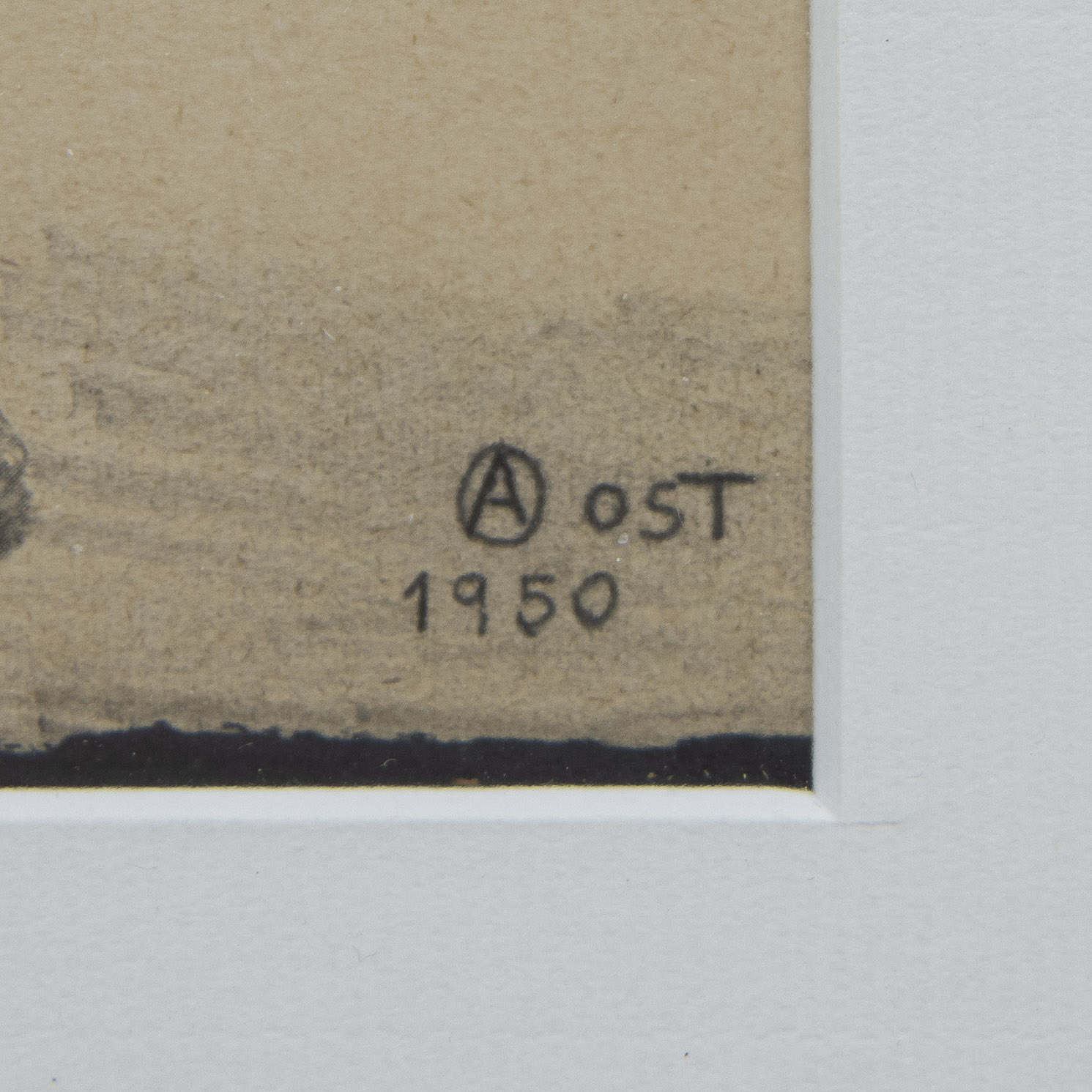 Alfred OST (1884-1945), 2 drawings, signed and one dated 1950 - Image 7 of 7