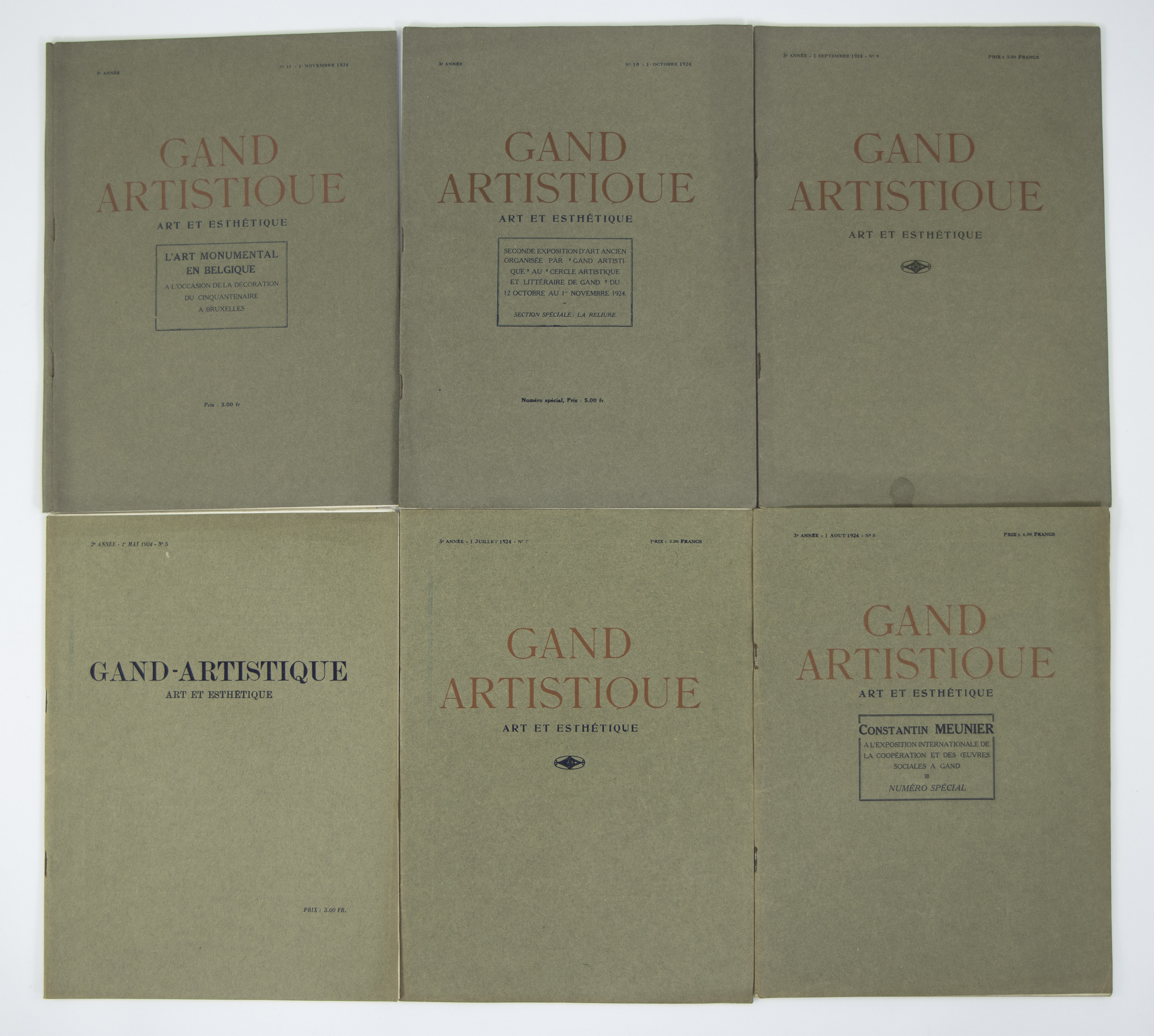 Art magazine GAND ARTISTIQUE volume 1924 (11 volumes) - Image 2 of 3