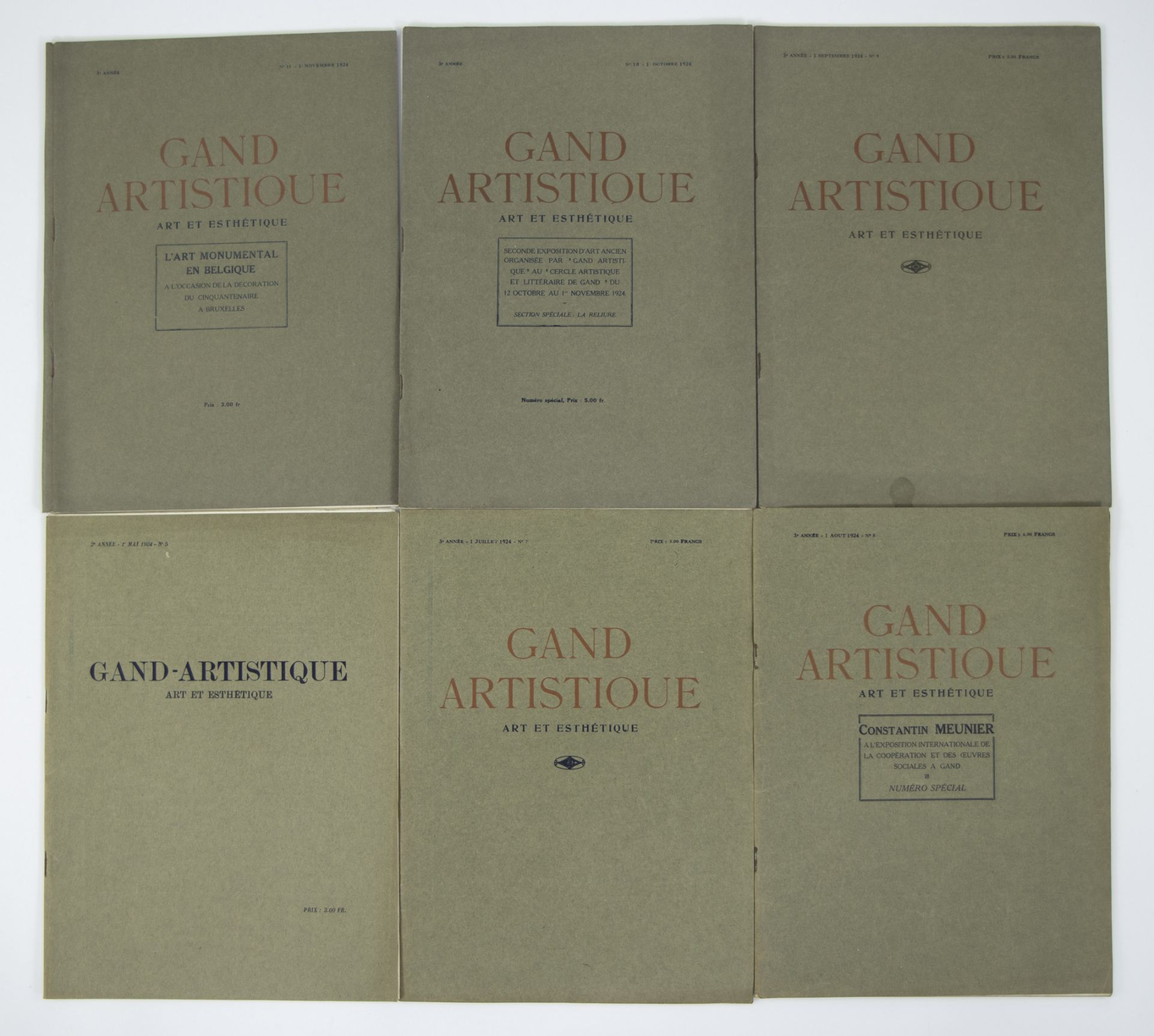 Art magazine GAND ARTISTIQUE volume 1924 (11 volumes) - Bild 2 aus 3