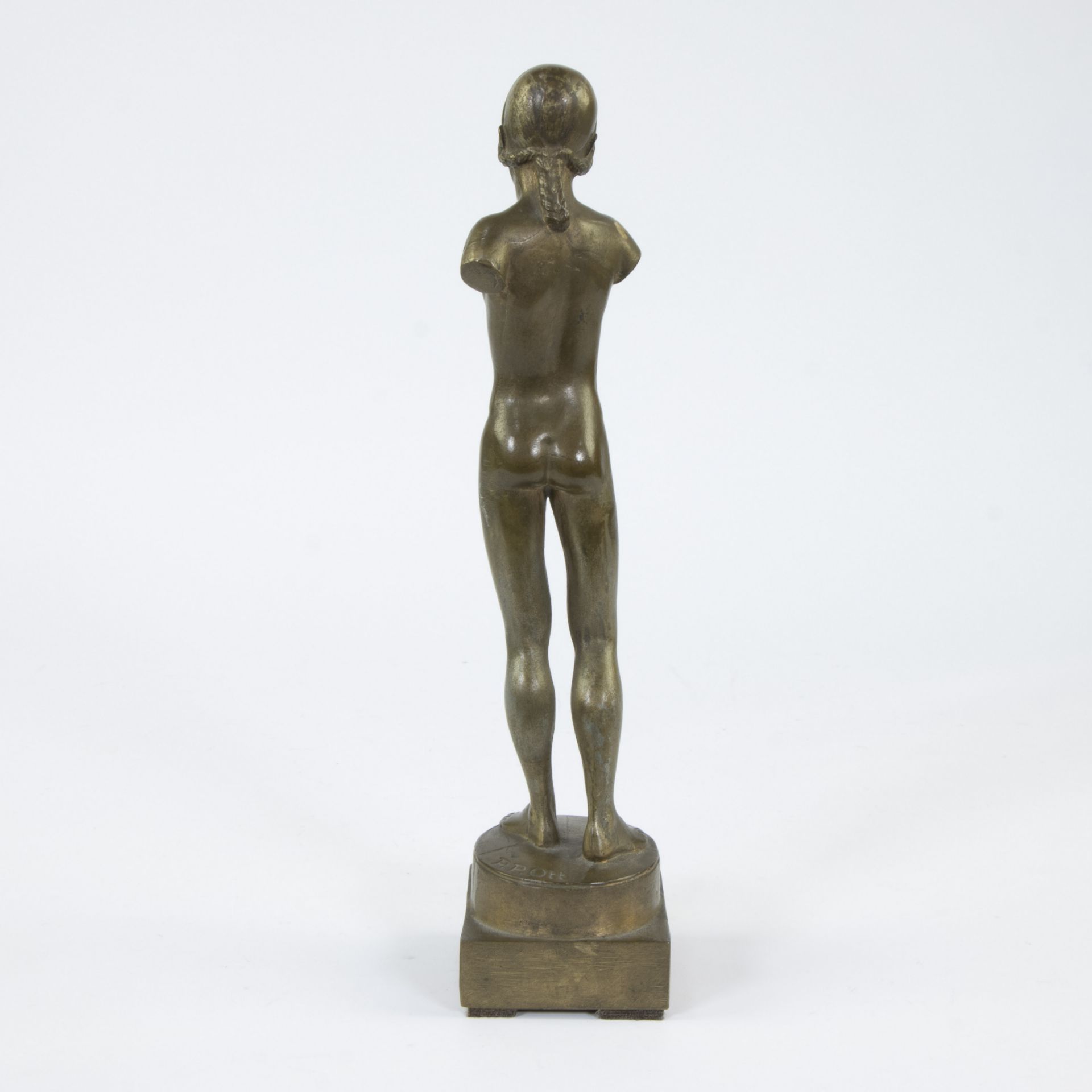 Peter Paul OTT (1895-1952), bronze sculpture of a nude girl, signed - Bild 3 aus 5