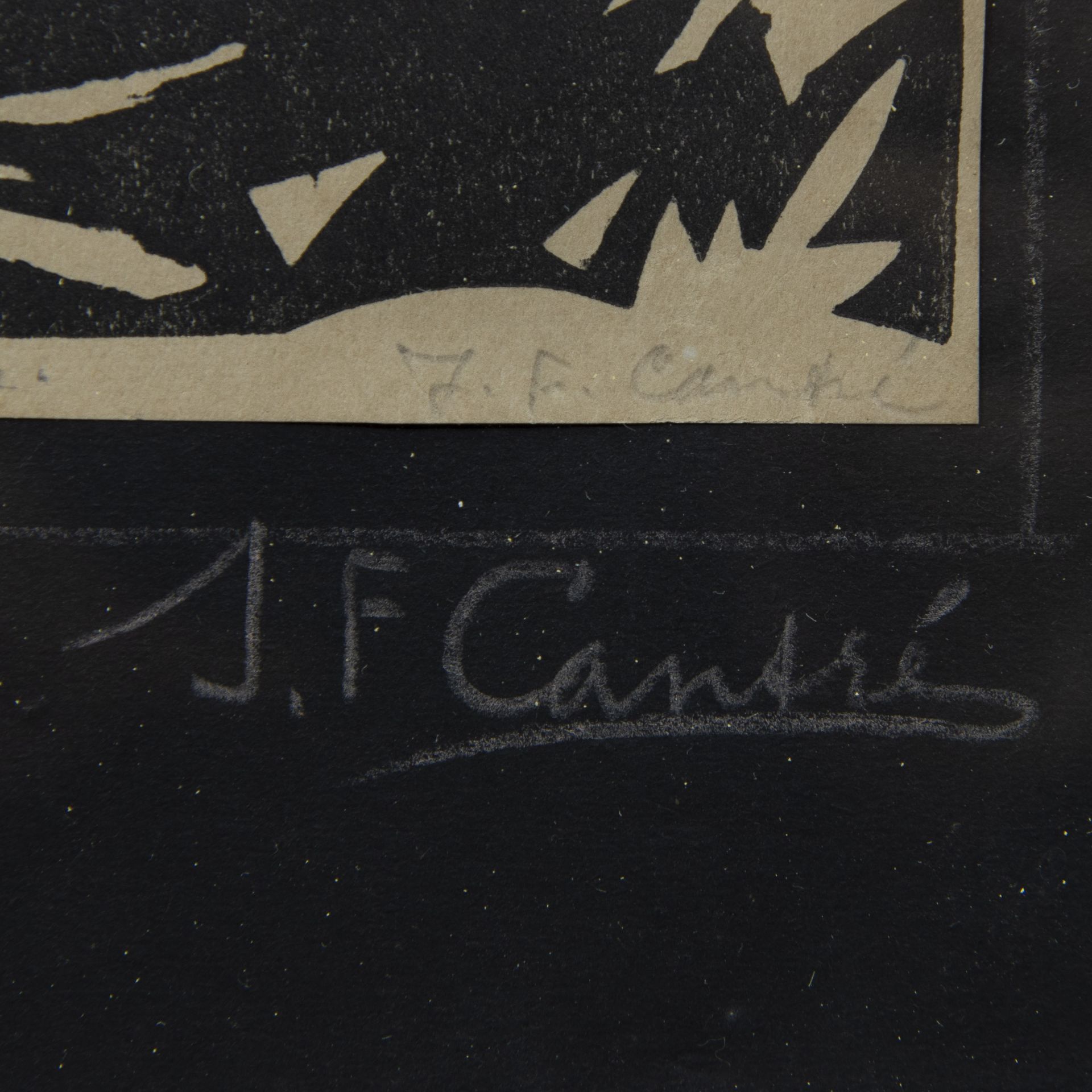 Jan Frans CANTRE (1886-1931), woodcuts 5 Chanssons Païennes, signed and titled, édition Lumière Anve - Bild 3 aus 3