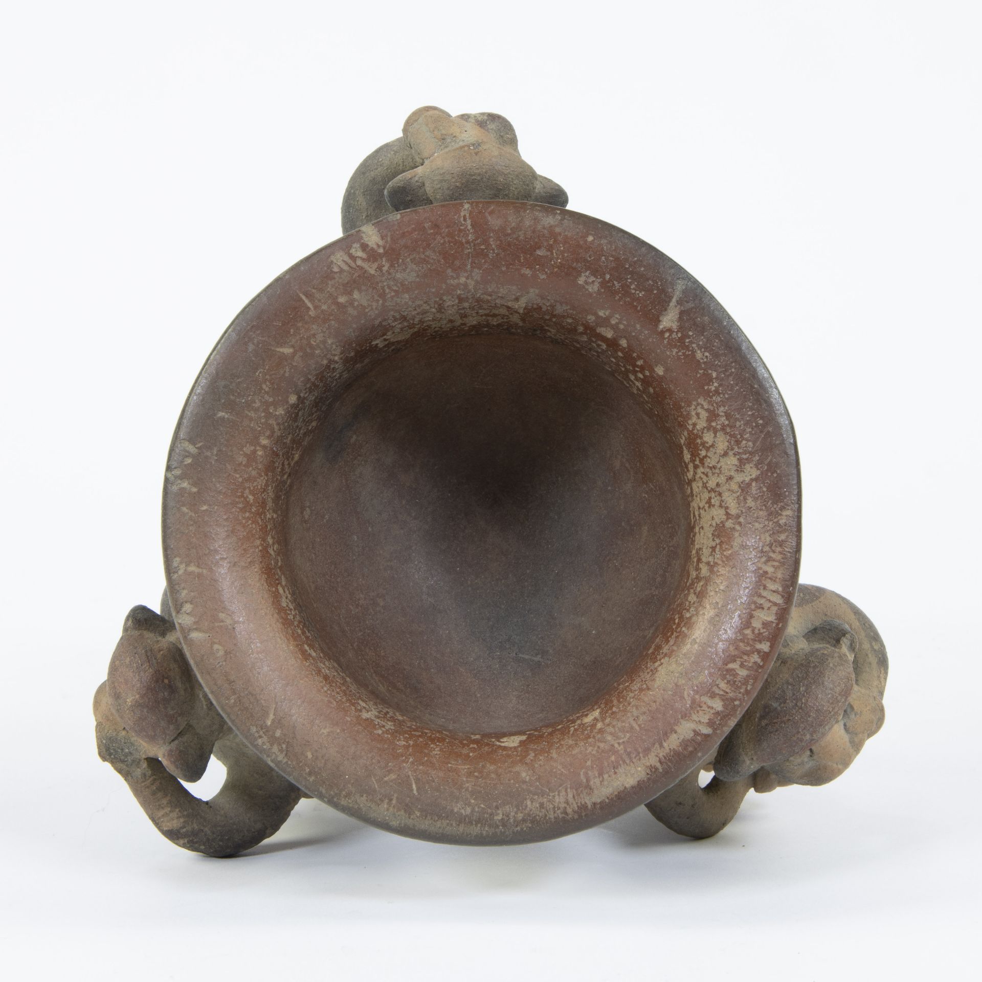 Ancient Pre Columbian Costa Rica earthenware tripot vessel - Bild 5 aus 5