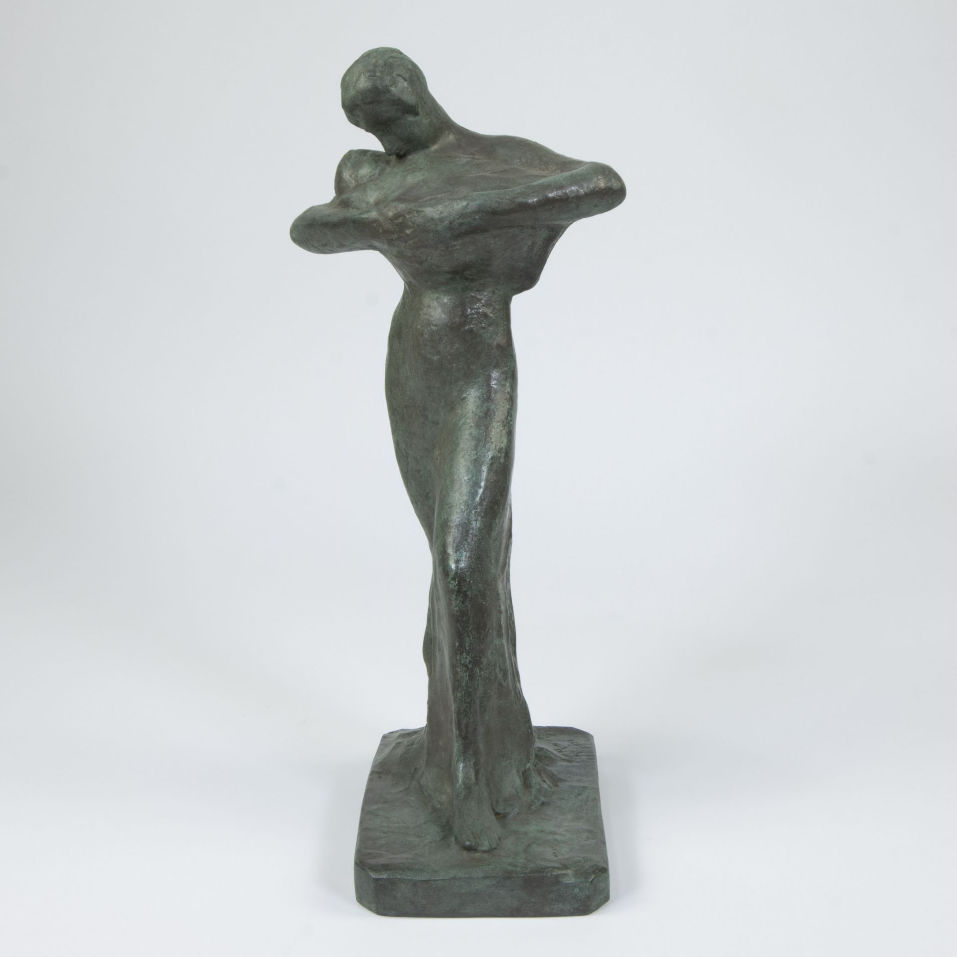 George MINNE (1866-1941), bronze Mother and child, signed and dated 1928 - Bild 3 aus 8