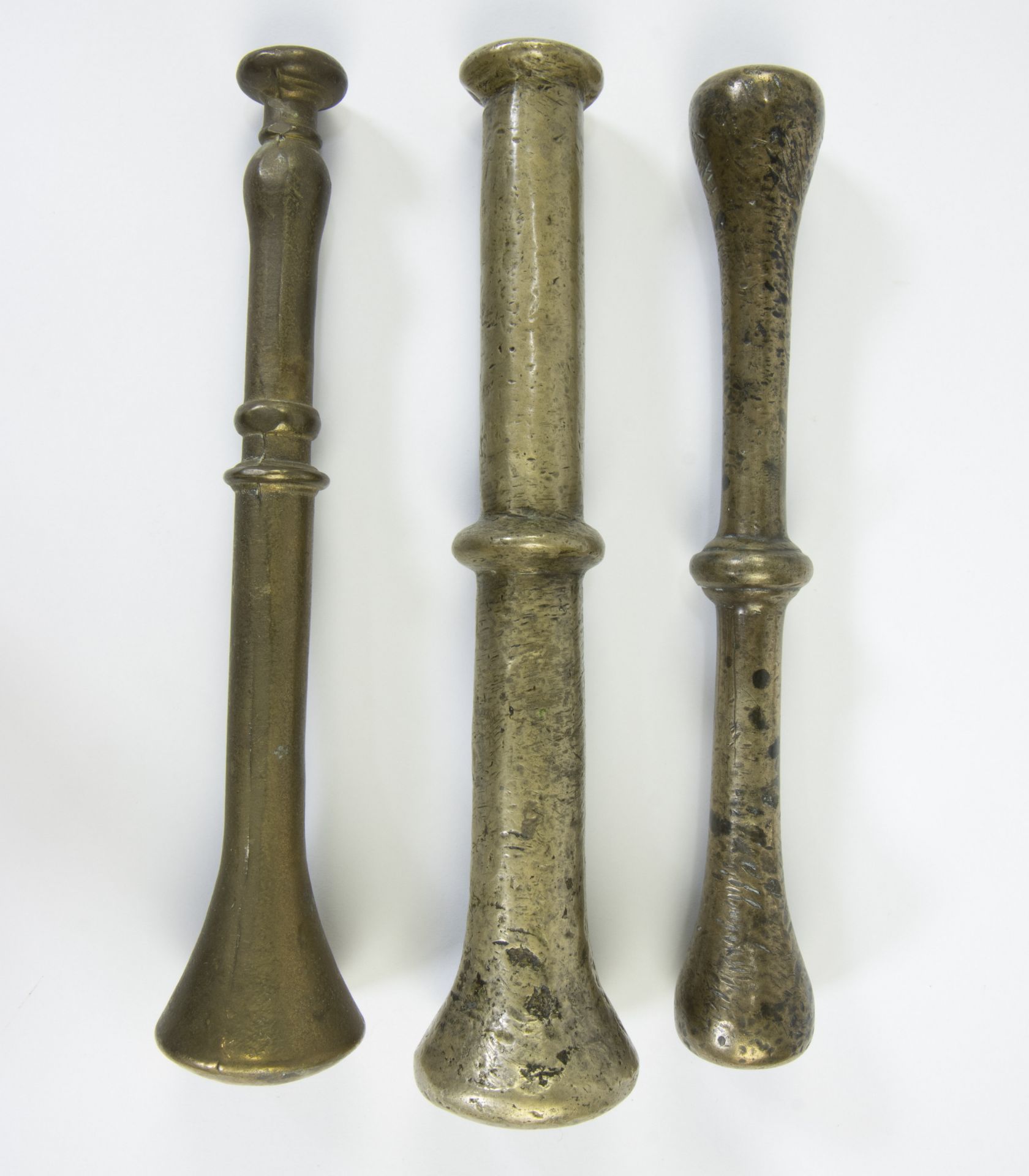 Lot of 5 mortars (17th (1), 19th (3) century), Spanish mortar and 17th century cooking pot - Image 8 of 8