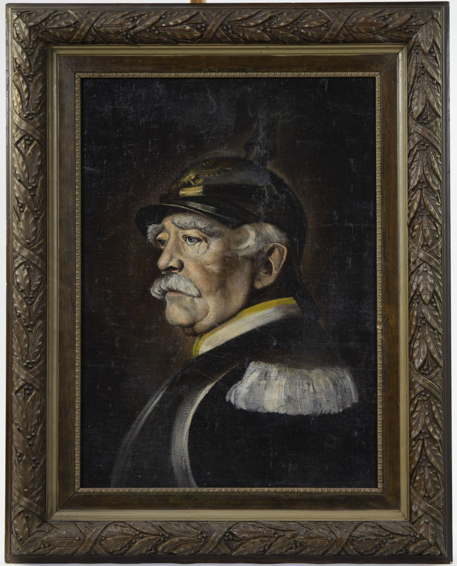 Oil on panel portrait of Prussian Emperor William - Bild 2 aus 3