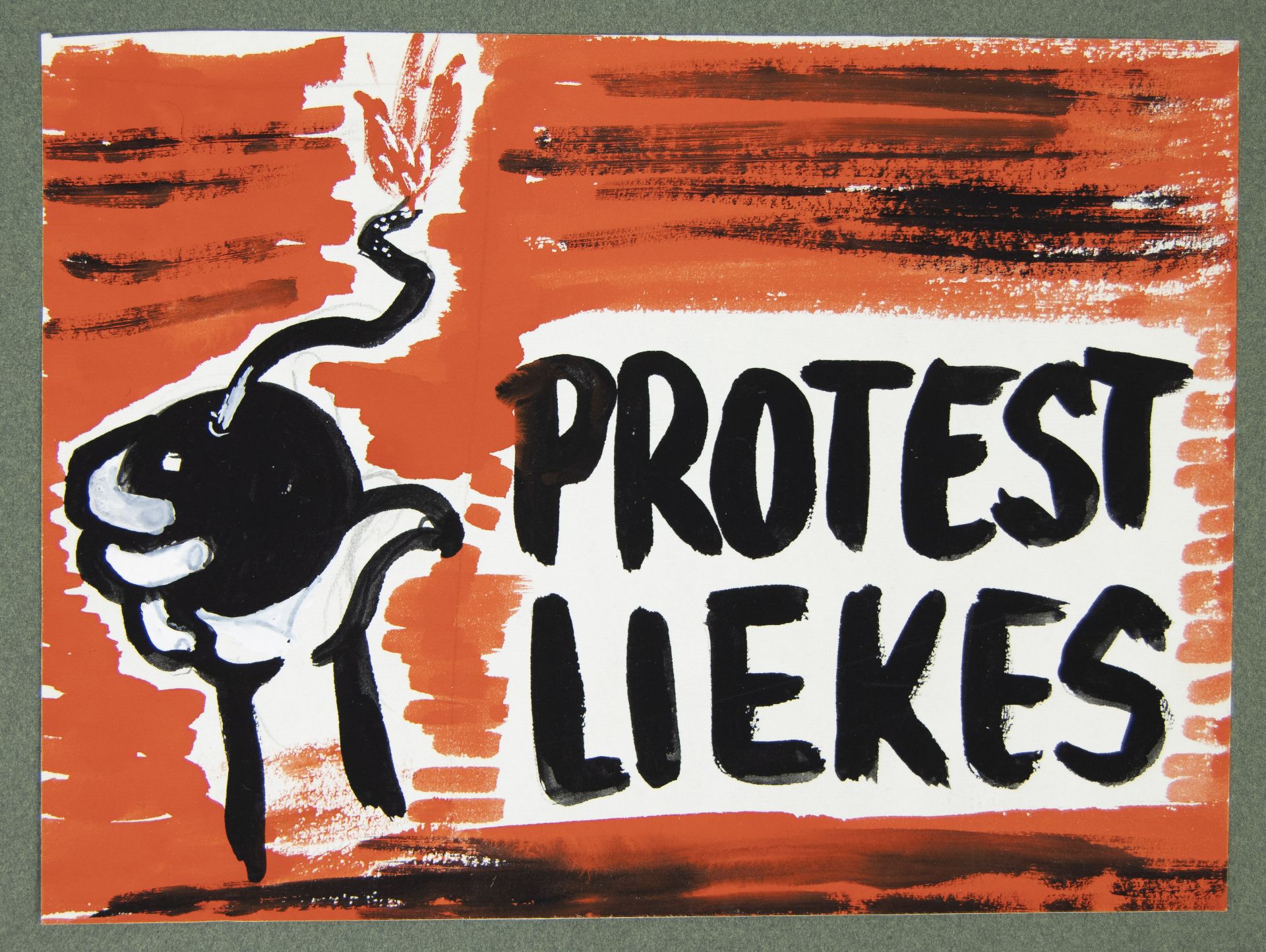 Lot of original works - designs by Antwerp protest singer John Lindström 1974 - Image 2 of 4