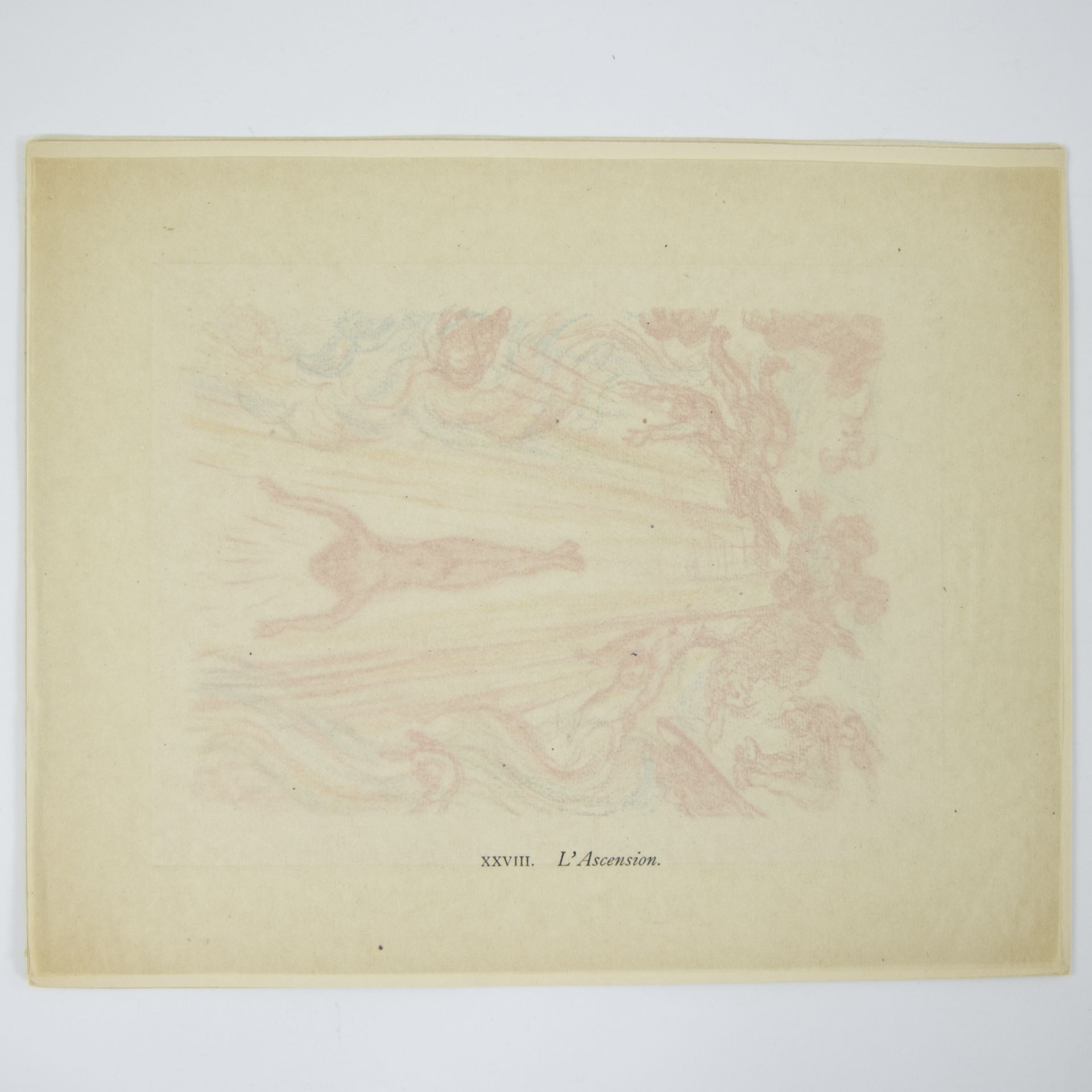 James ENSOR (1860-1949), lithograph from Scènes de la vie du Christ, XXVIII, L'Ascension 1921, from - Bild 2 aus 2